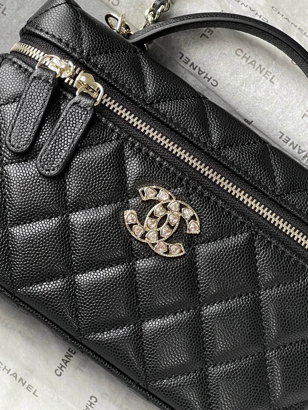 金色 小牛皮 链条包 精致链条款