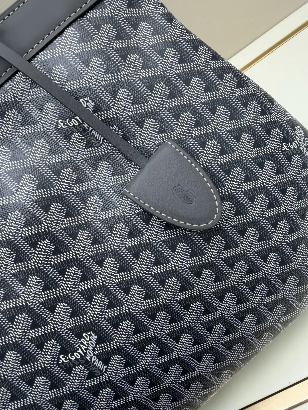 Gray Top Handle Bag Commuter