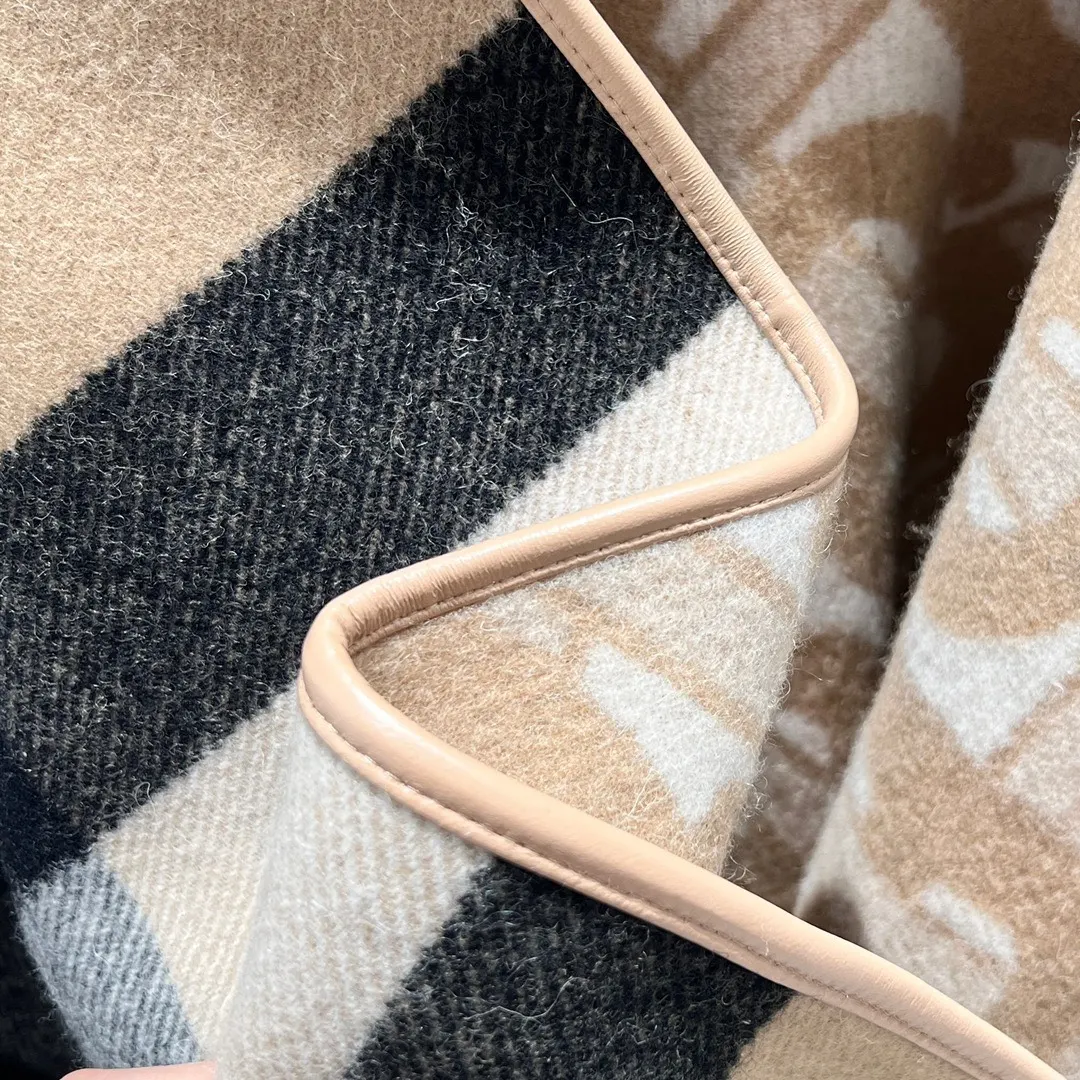 Burberry 羊绒 羊毛 提花 格纹 披肩 保暖披肩款