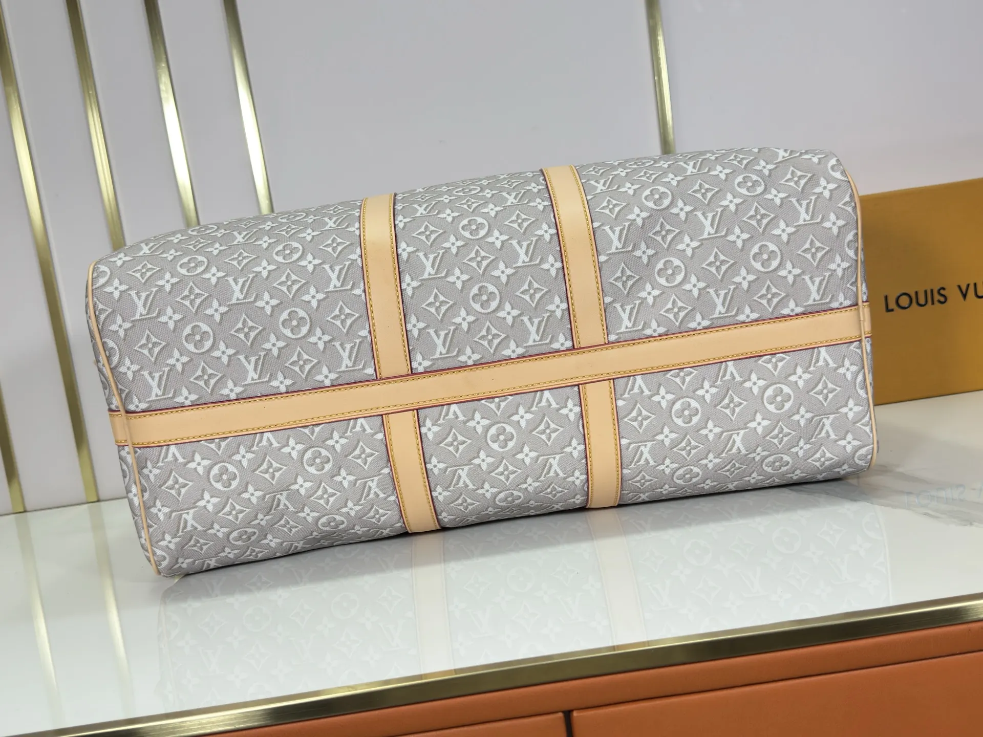 Keepall 老花 牛仔 帆布 旅行袋 大容量旅行款