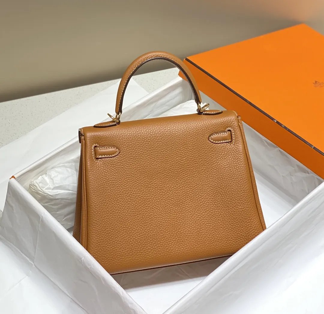 Hermès Kelly Brown Togo Handbag