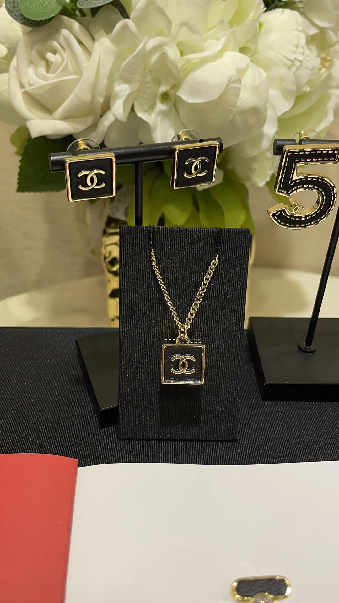 Chanel Black Gold Necklace