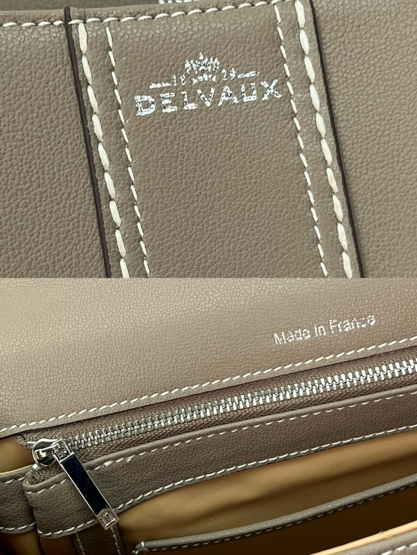 Delvaux 焦糖色 小牛皮 手提包 通勤手提款