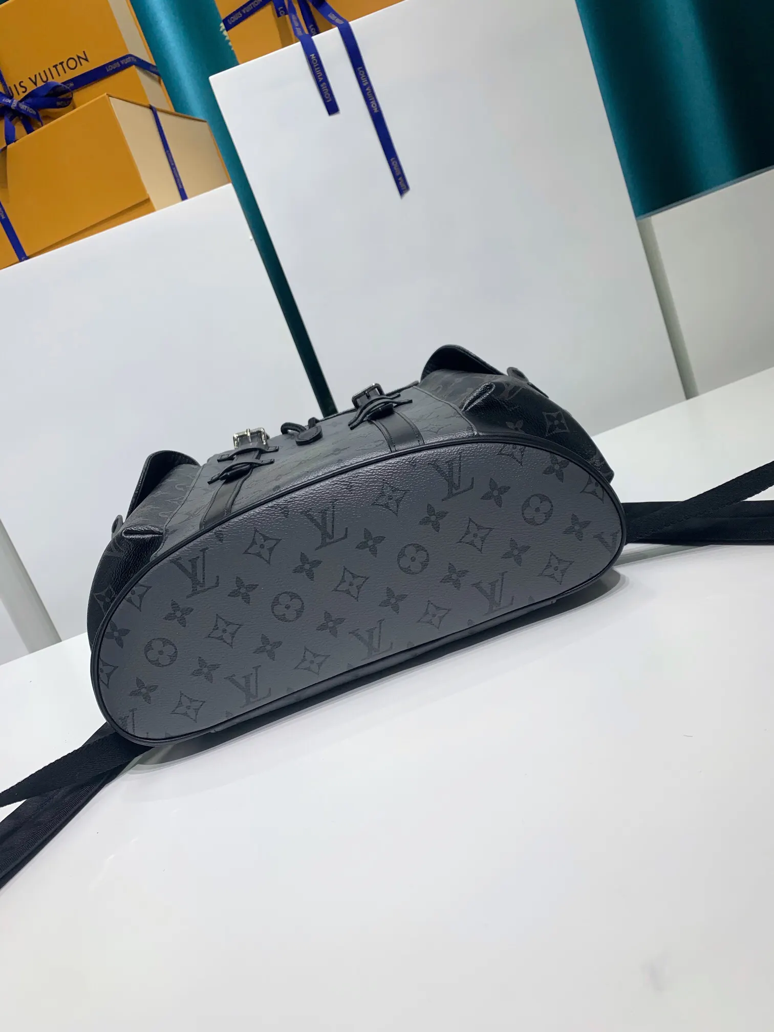 Black Gray Backpack Canvas