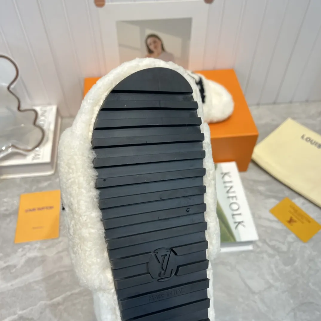 LV Platform Slippers Casual Versatile | ORBUYBAG High-End Fashion Boutique