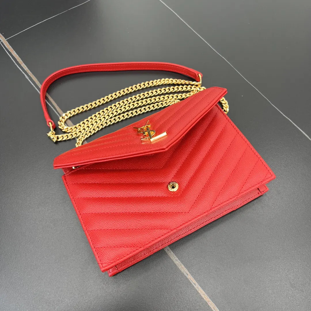 Gold Chain Bag Leather
