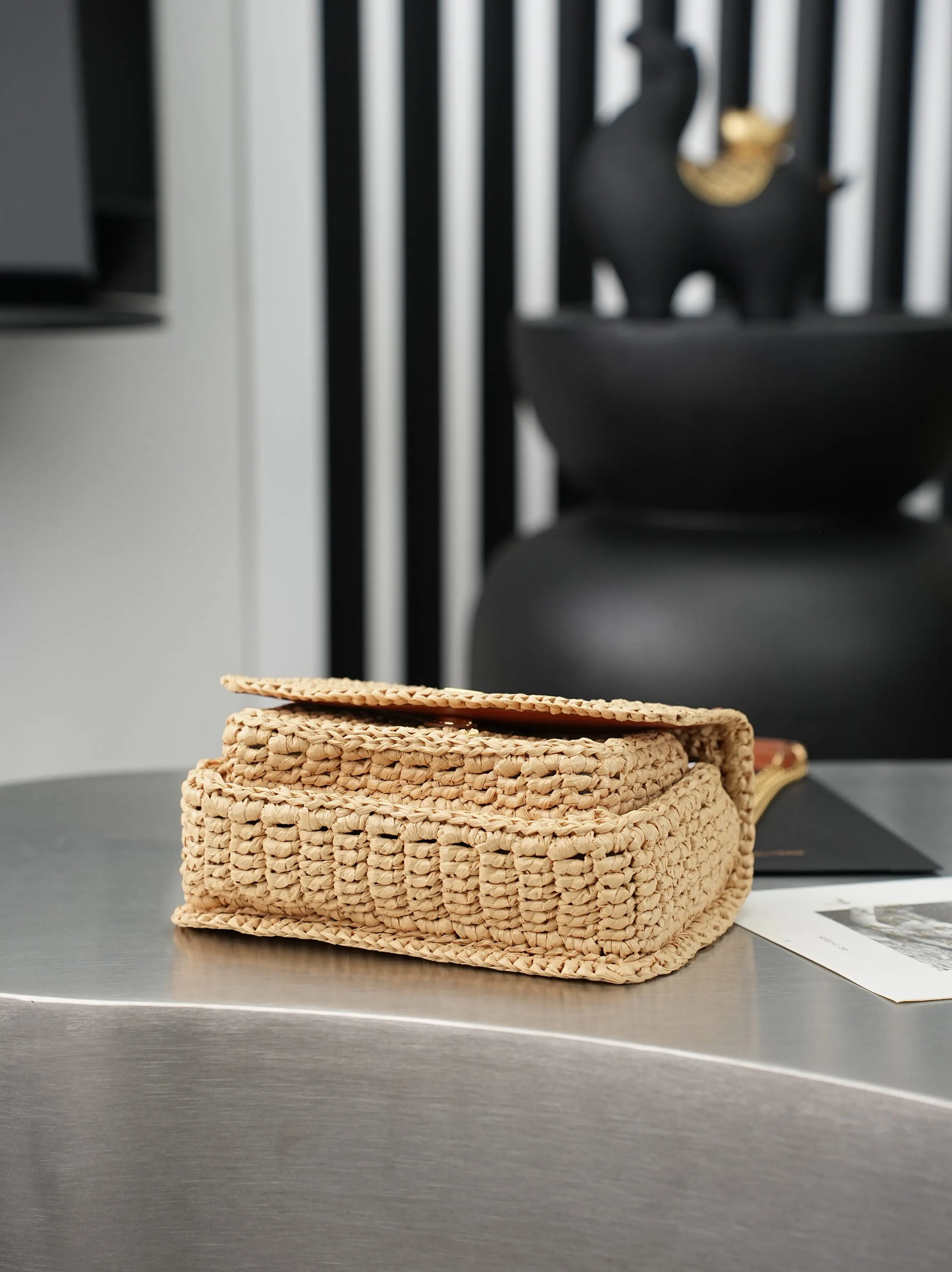 Brown Chain Bag Leather