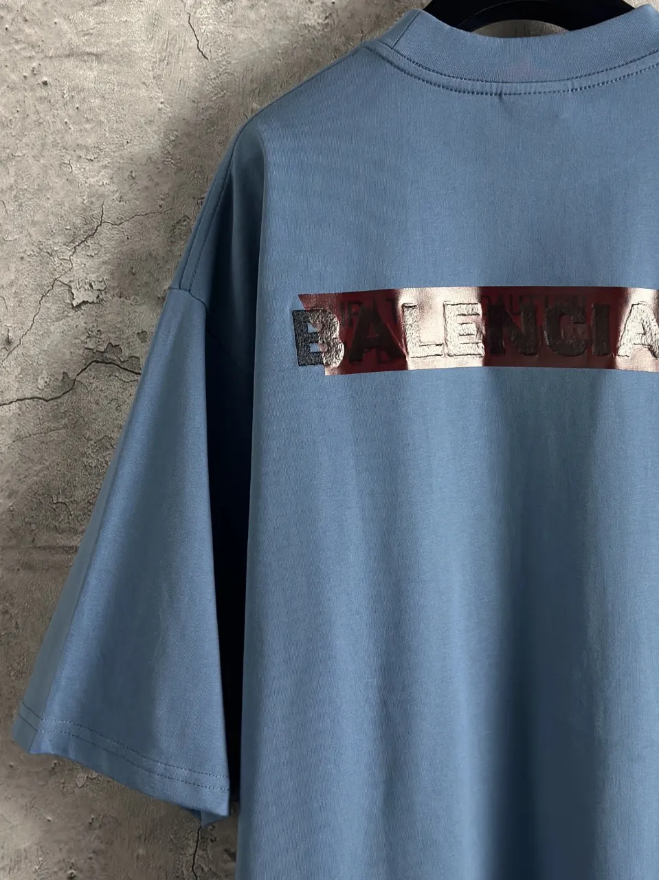 Balenciaga 刺绣 短袖T恤 街头休闲款