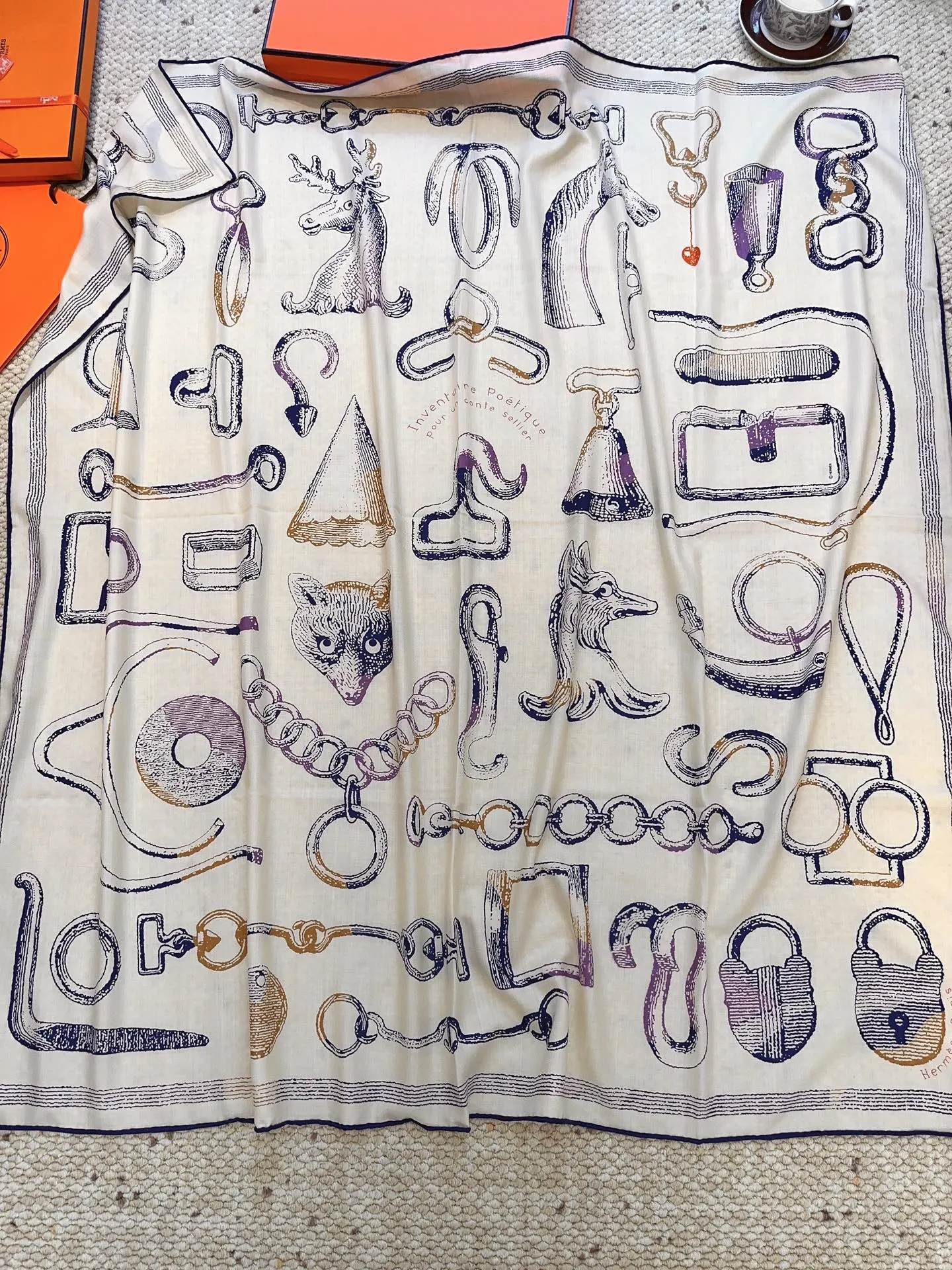 Hermès Brown Scarf