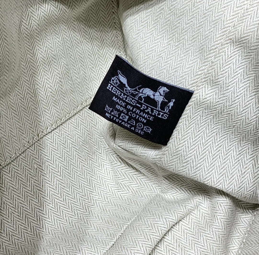 Hermes 帆布 化妆包 便携收纳款