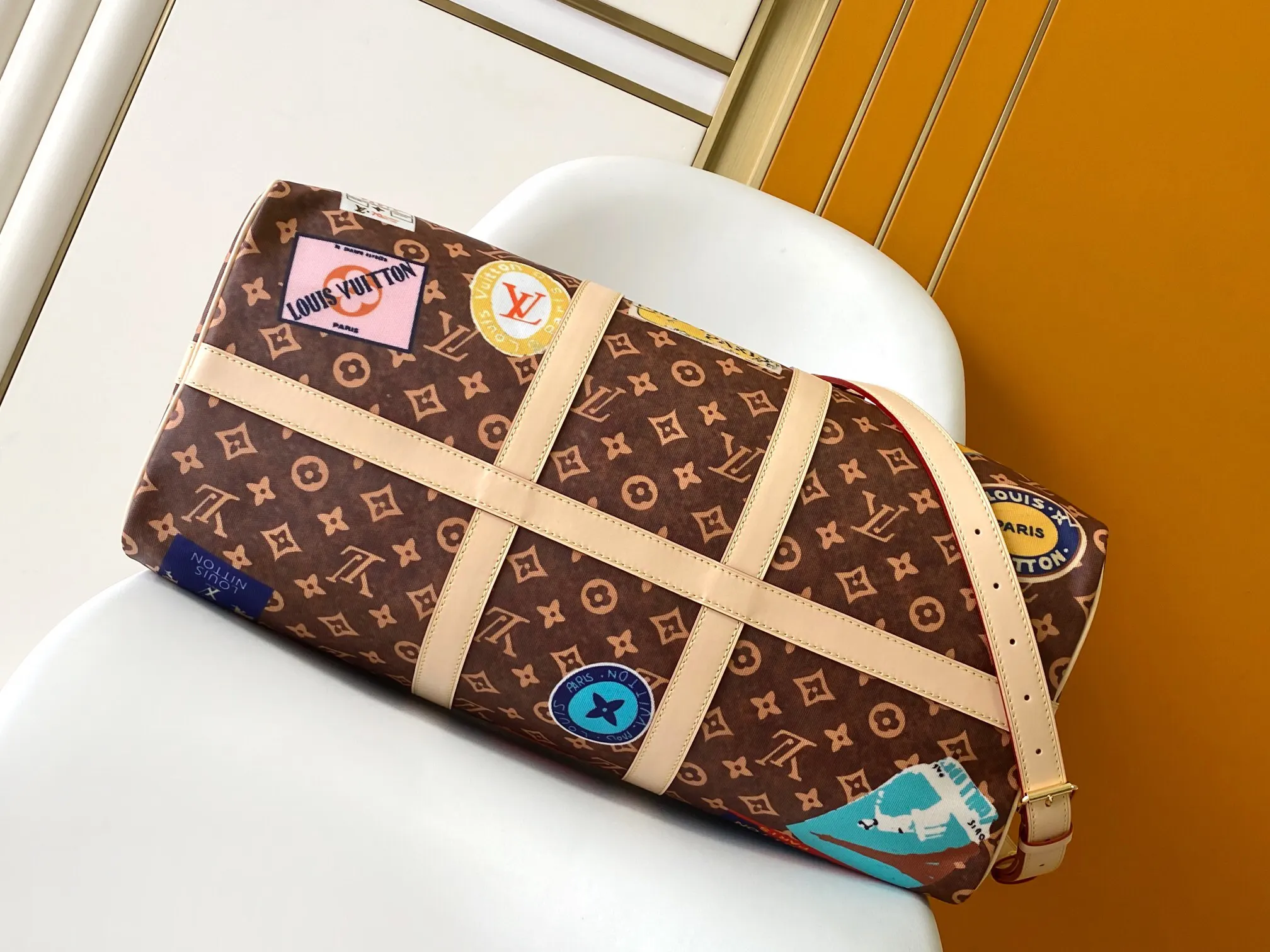 LV Keepall 牛皮 旅行包 大容量旅行款