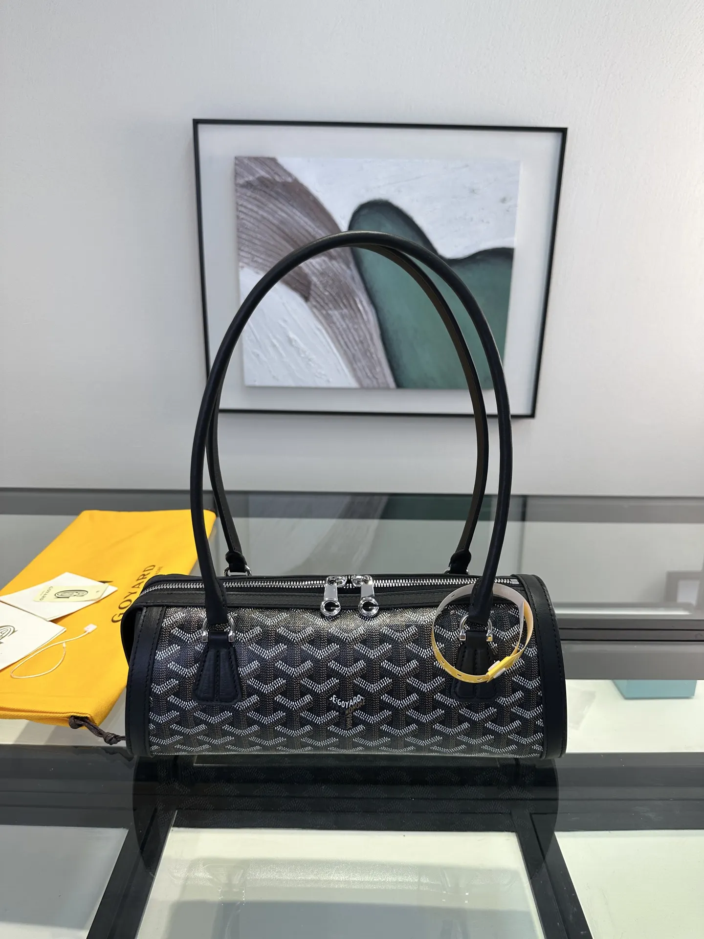 Goyard 黑色 手提随性 腋下时髦 轻松适 通勤约会各种场合 腋下包 复古腋下背款