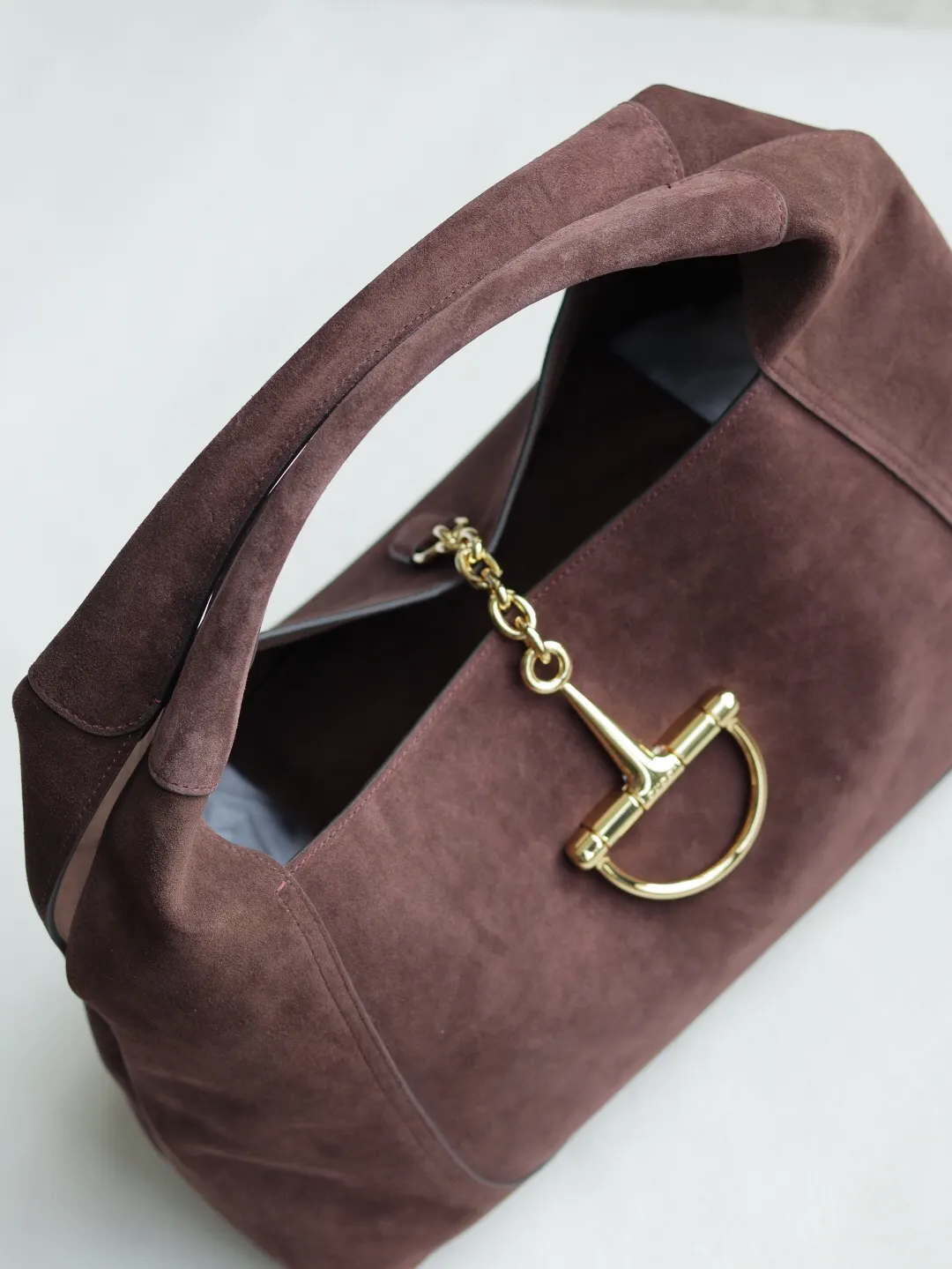 Gucci 棕色 金色 意大利创作 雙肩包 实用雙肩款