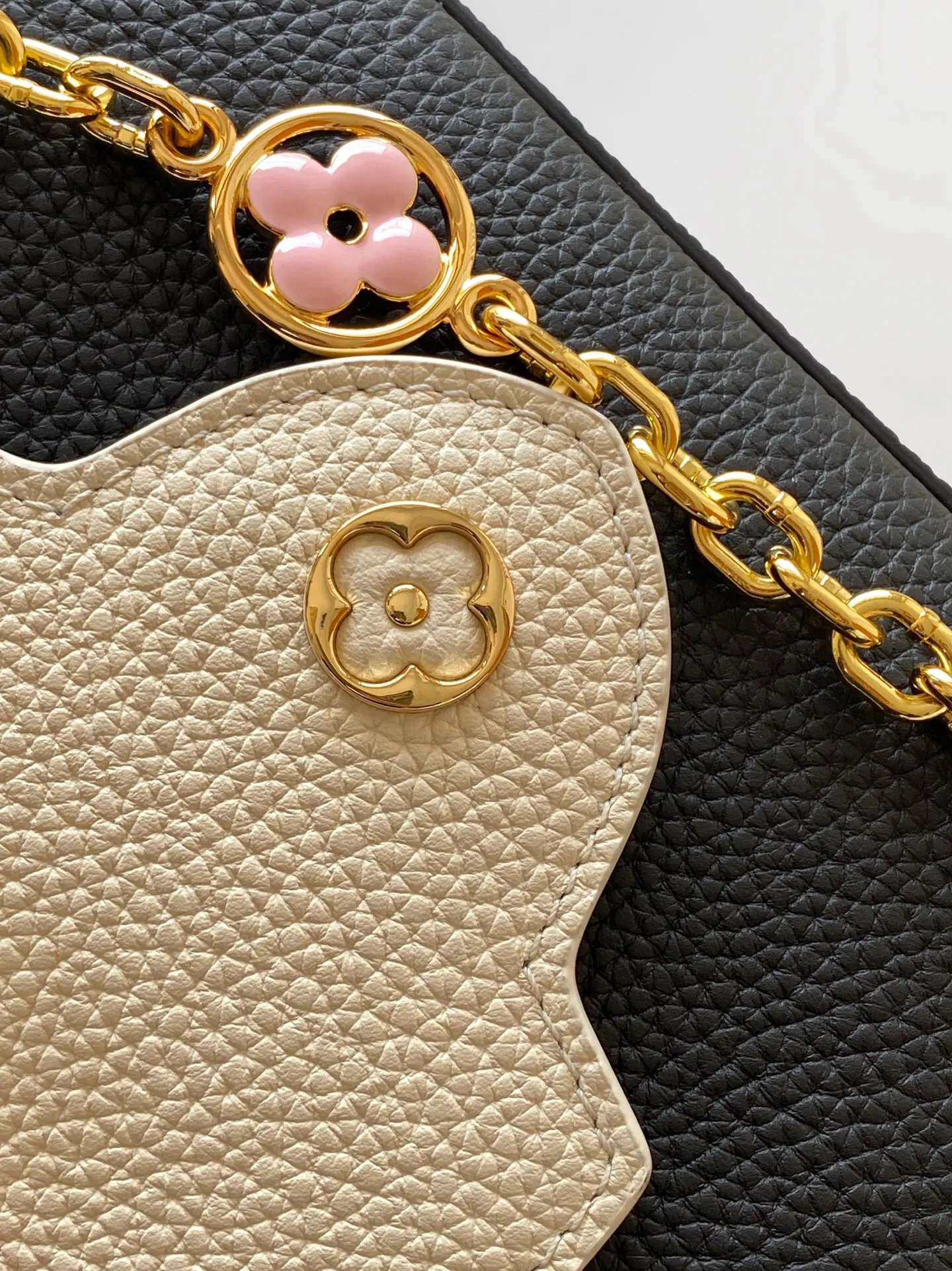Louis Vuitton Black Chain Bag Leather