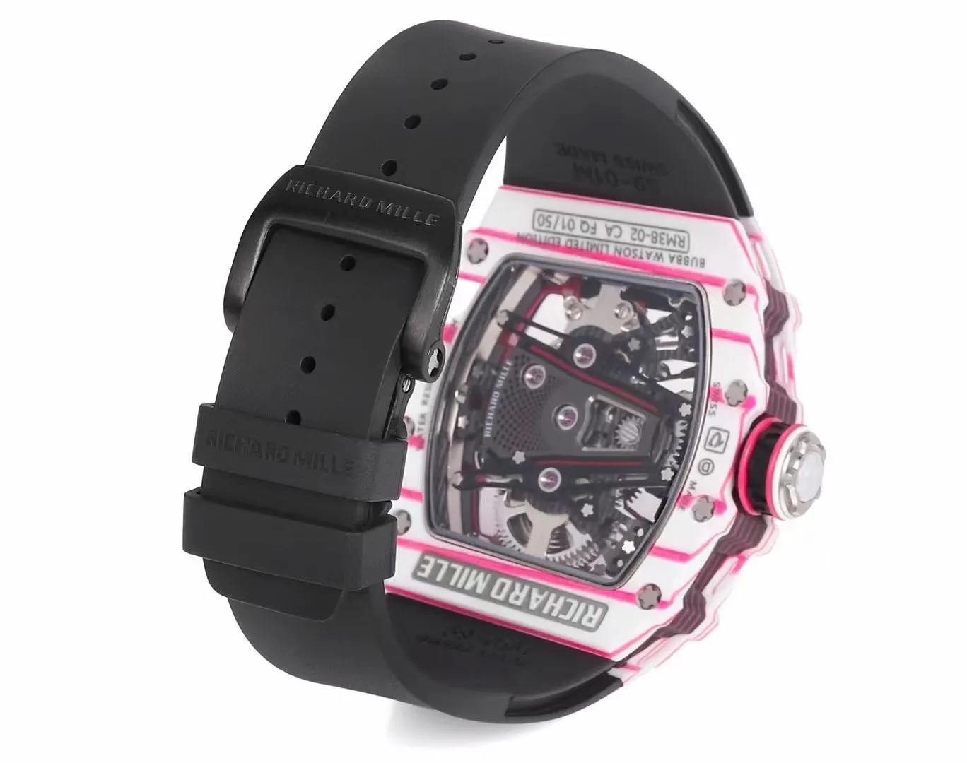 Richard Mille 白色 紅色 手錶 經典腕表款