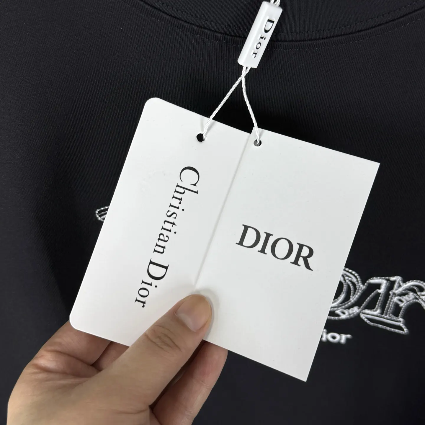 Dior 黑色短袖T恤 休闲宽松款