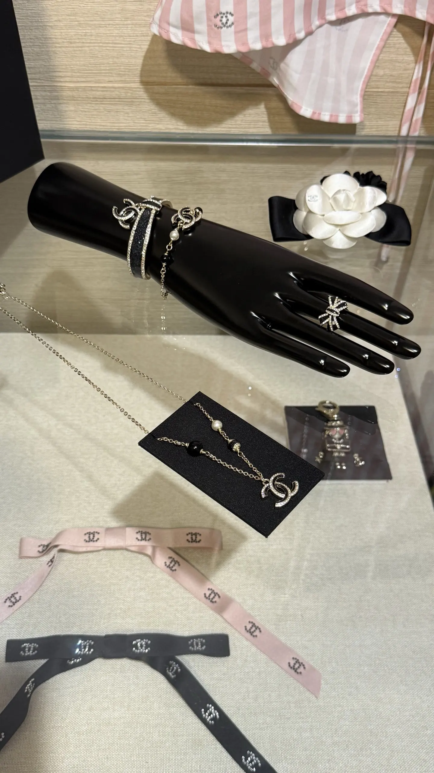 Chanel 黑色 珍珠 项链