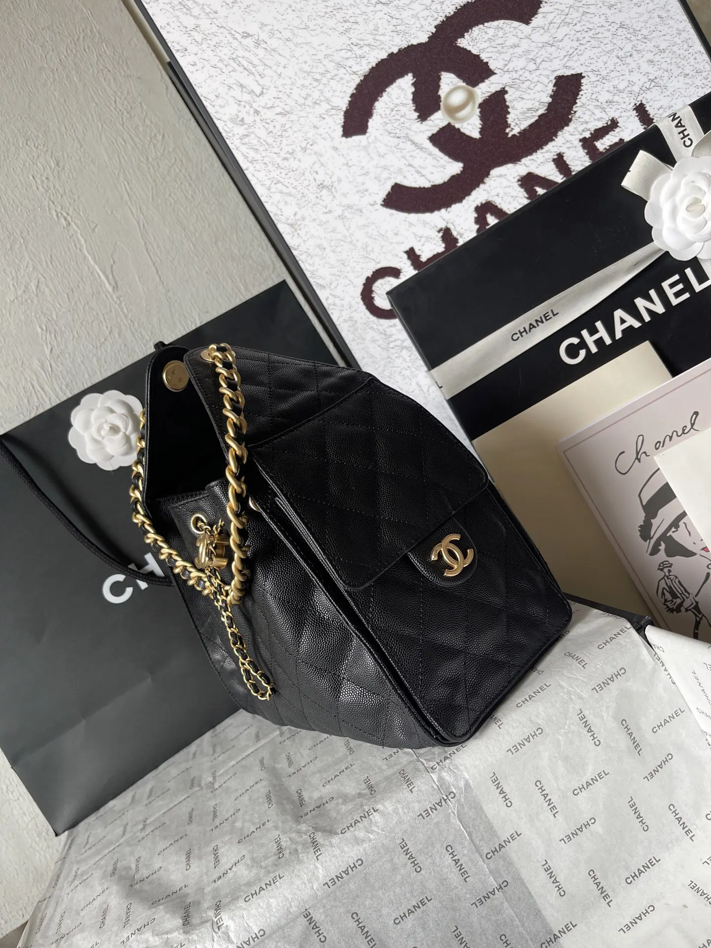 CHANEL Hobo 法国 高端定制品 Chane 球 腋下包 復古腋下背款