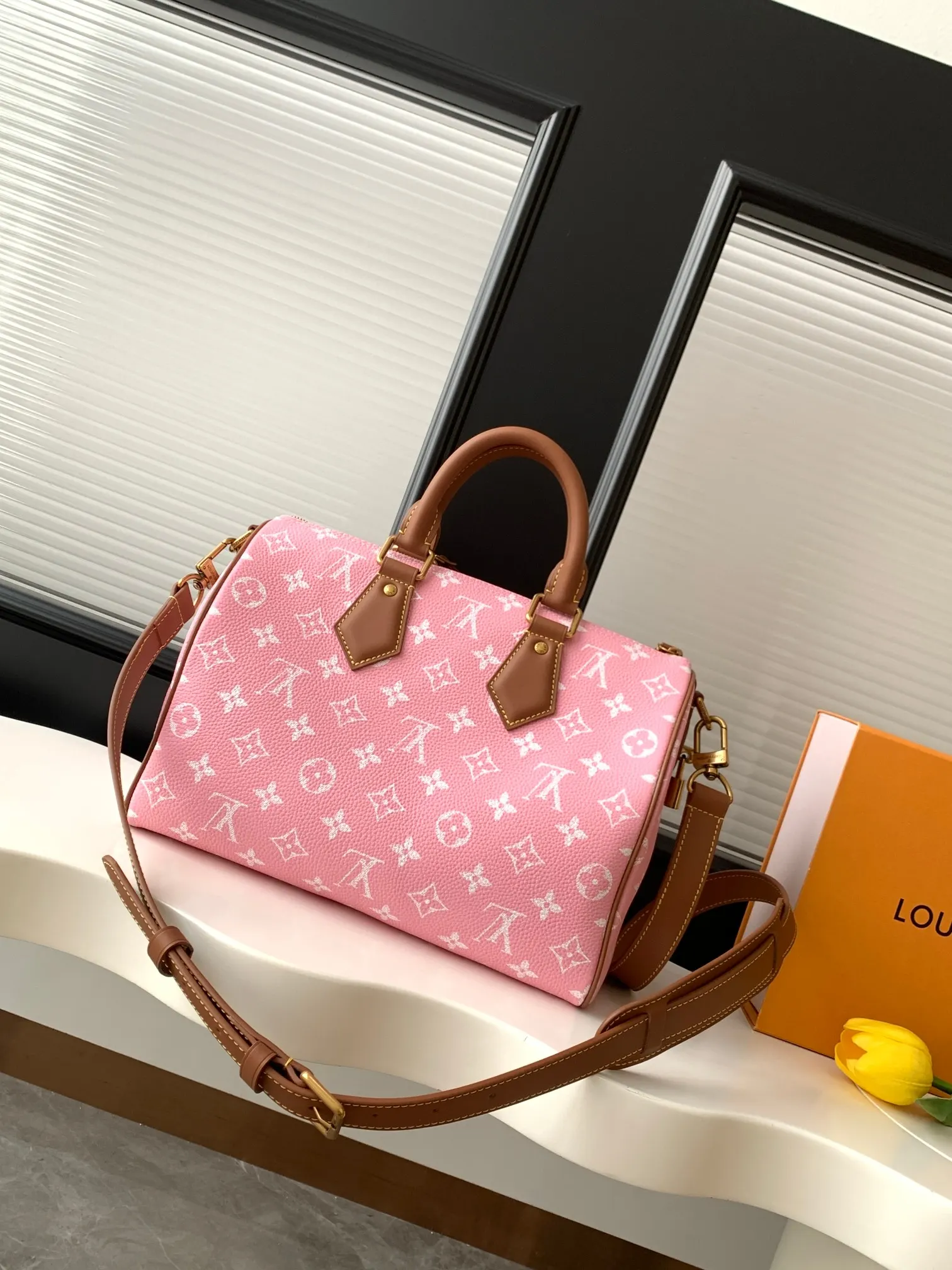 LV 粉色压纹Speedy手袋 迷你款｜ORBUYBAG 岚奢包高端时尚精品