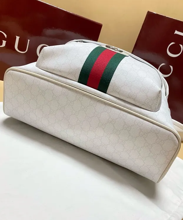 Gucci 白色 Ophidia雙肩包 尺寸 实用雙肩款