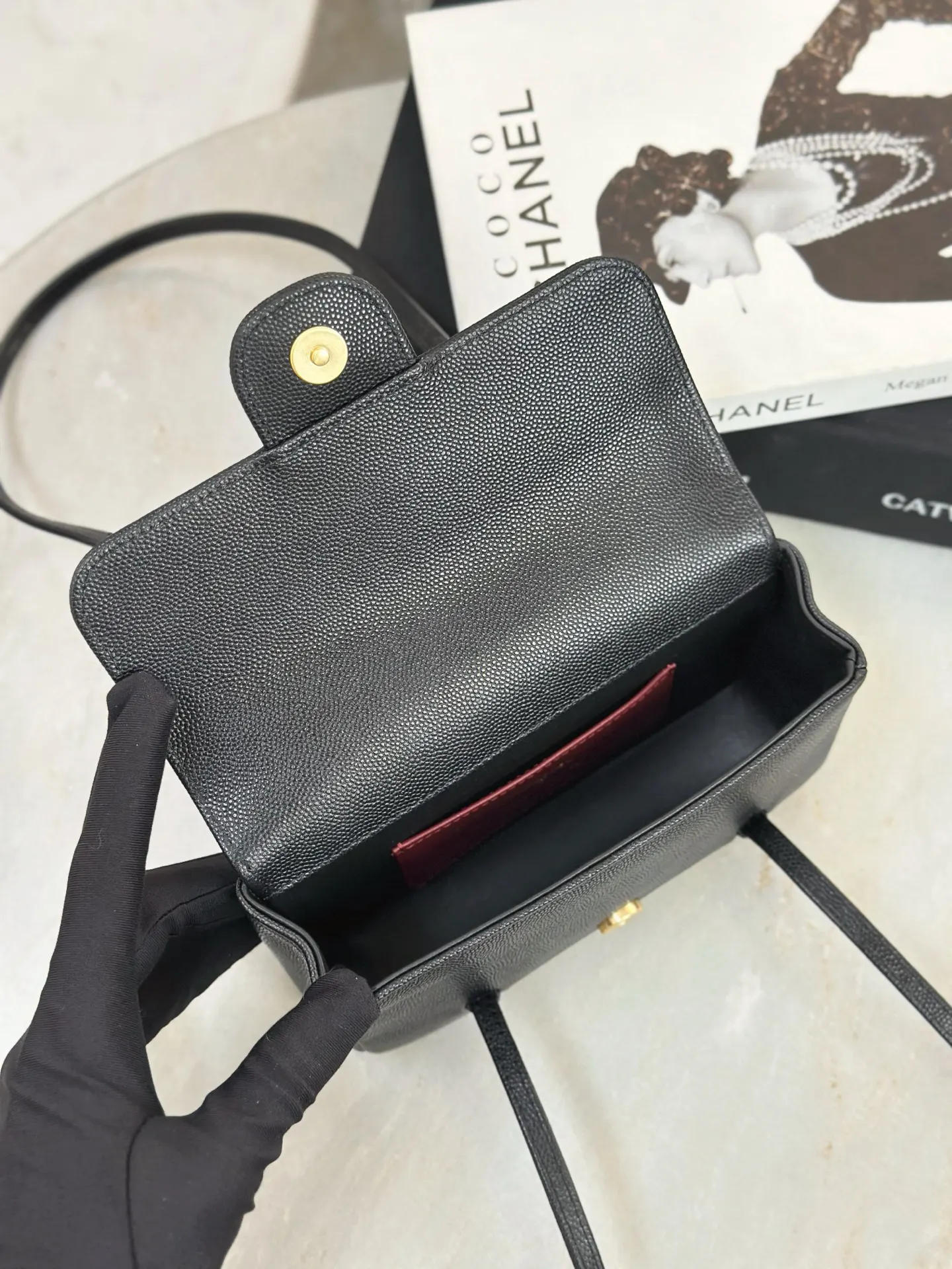 Chanel Calfskin Preppy Coco Handbag Hand Shoulder Image 9 Chanel Calfskin Preppy Coco Handbag Hand Shoulder Image 9