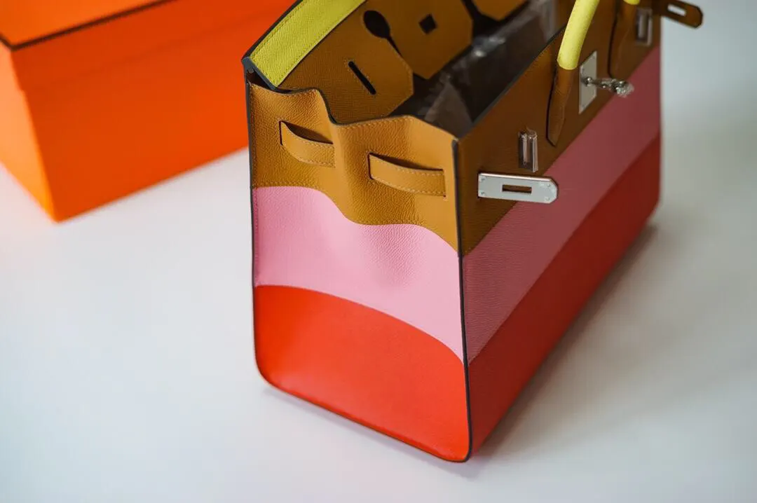 Hermès Birkin 拼色 手提包