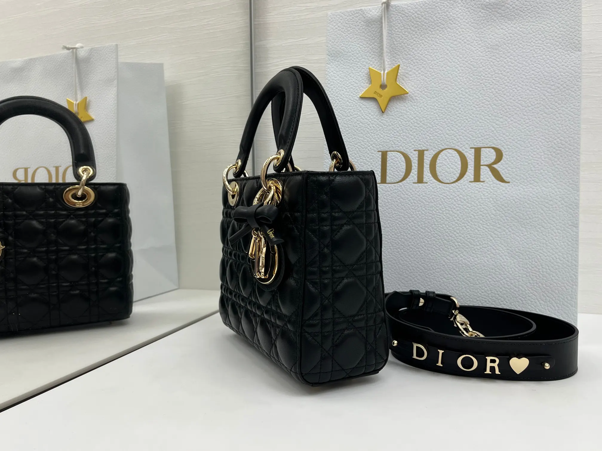 Dior Lady 手提包 黑色
