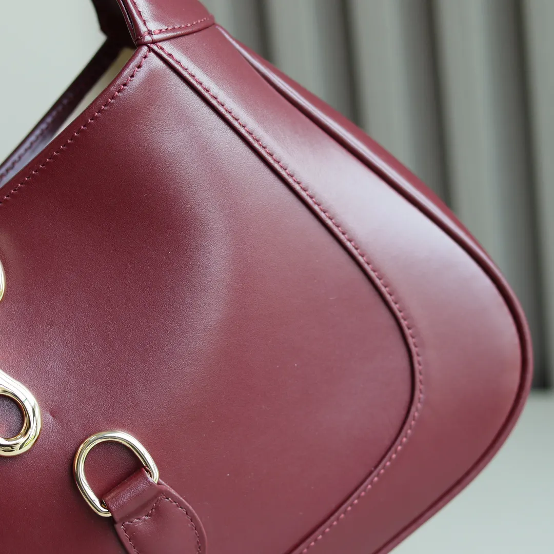 Red Gold Hobo Shoulder Bag Vintage