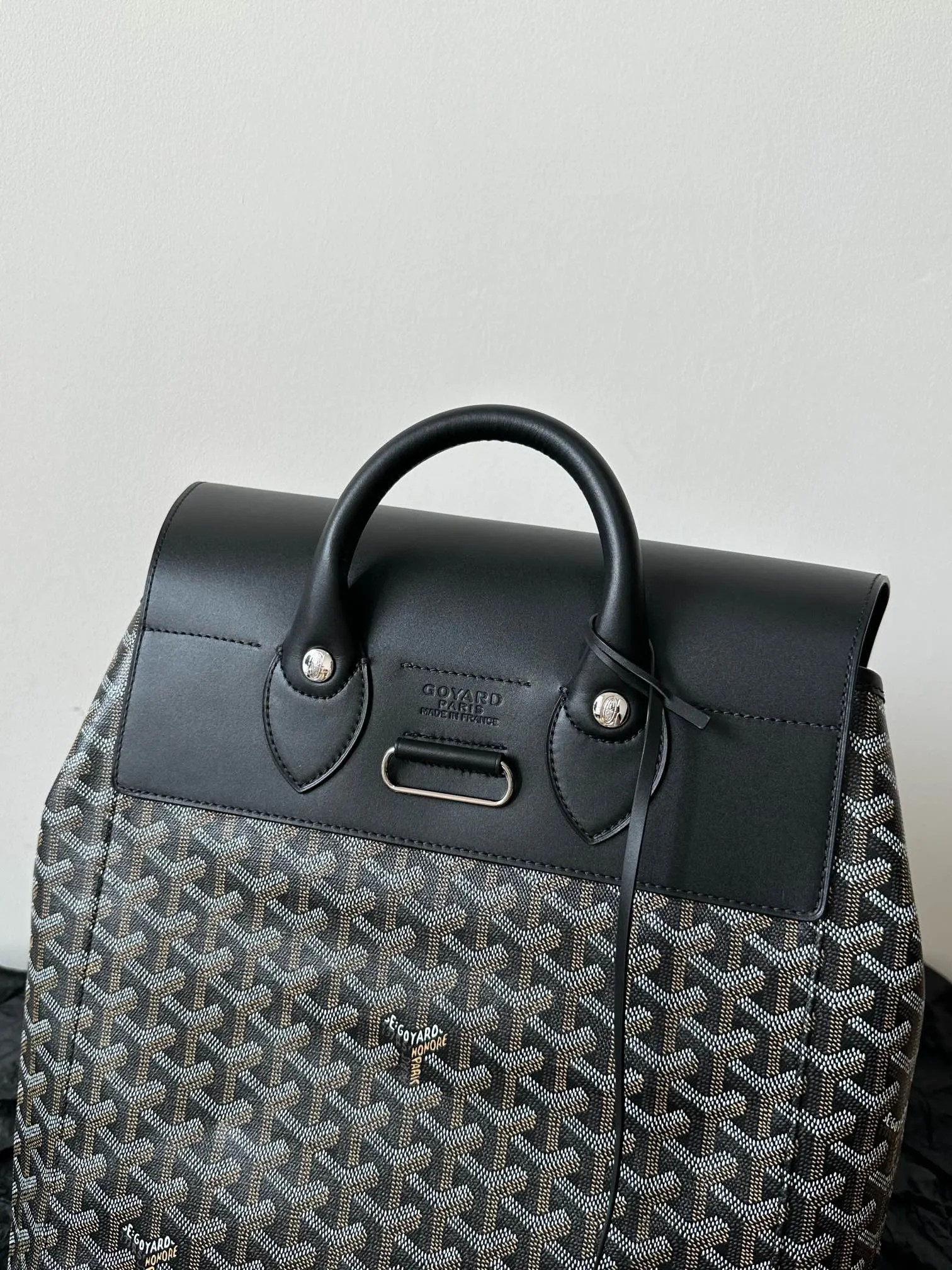 Black Monogram Backpack Travel