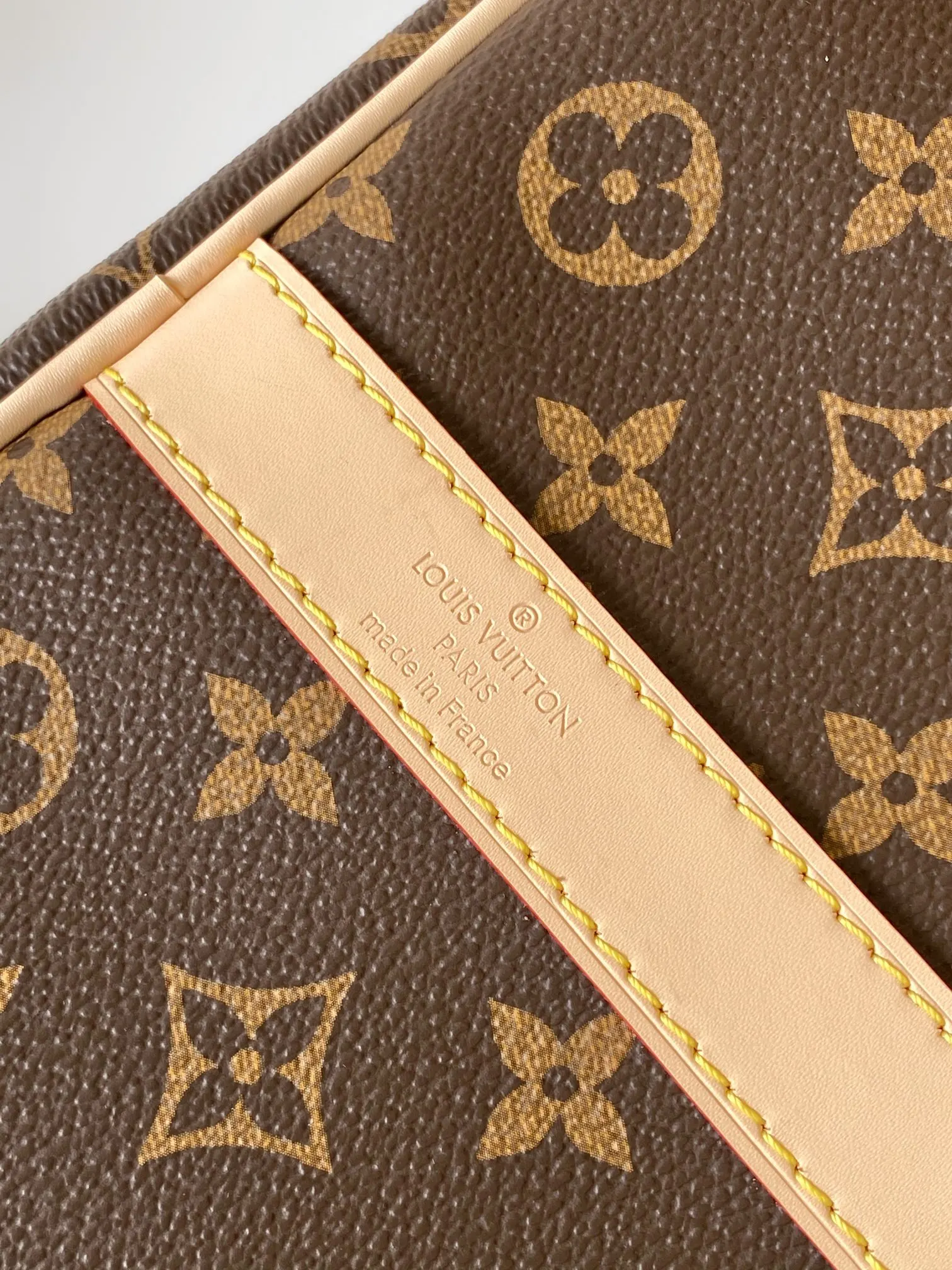 Keepall 老花 牛皮 旅行袋 大容量旅行款