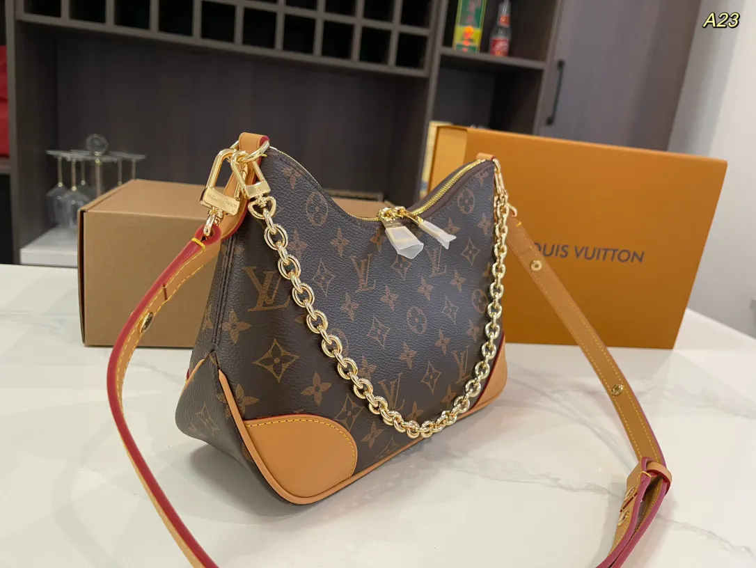 Louis Vuitton Black Monogram Hobo Shoulder Bag Vintage
