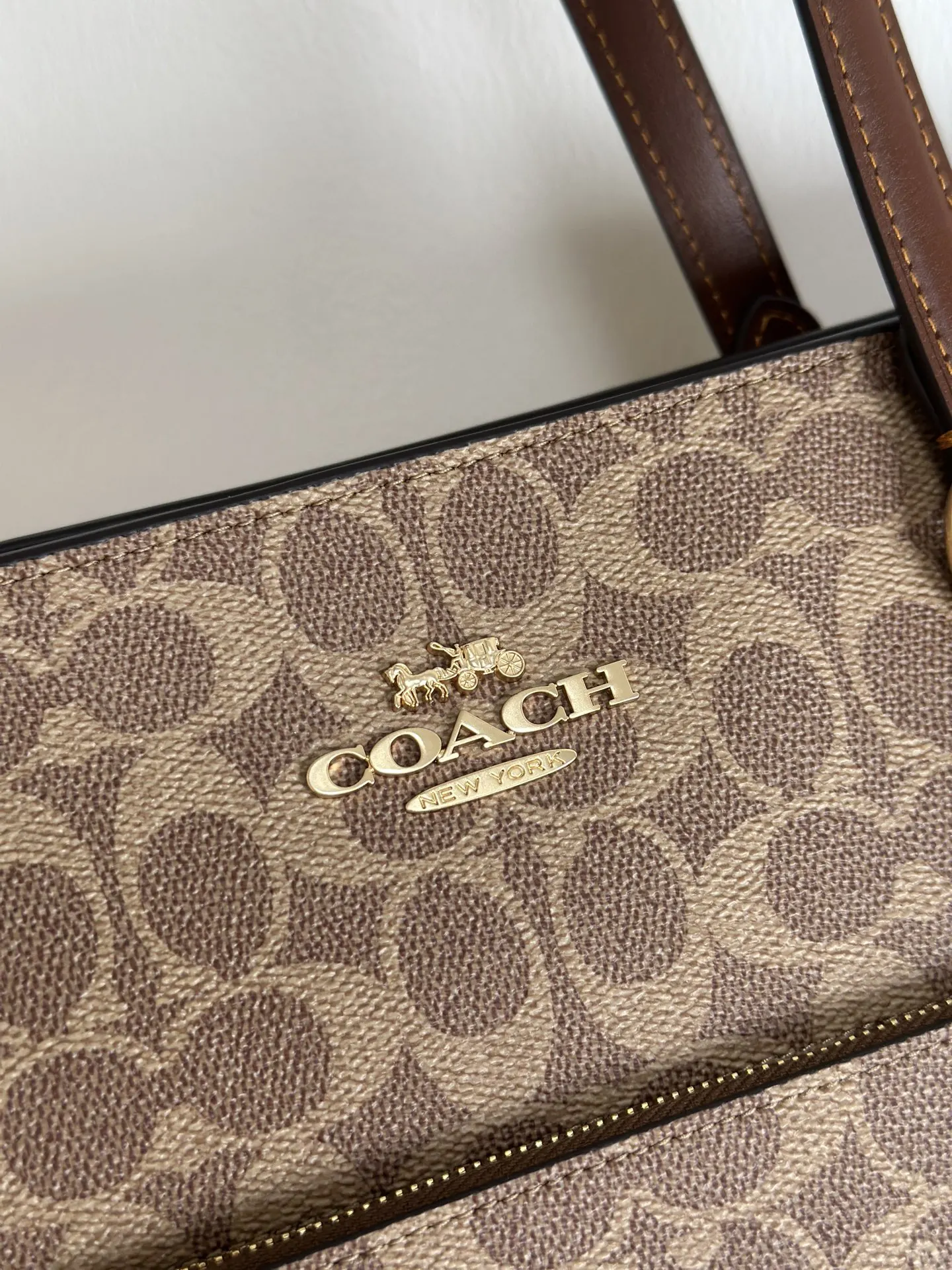 Monogram Tote Bag Leather