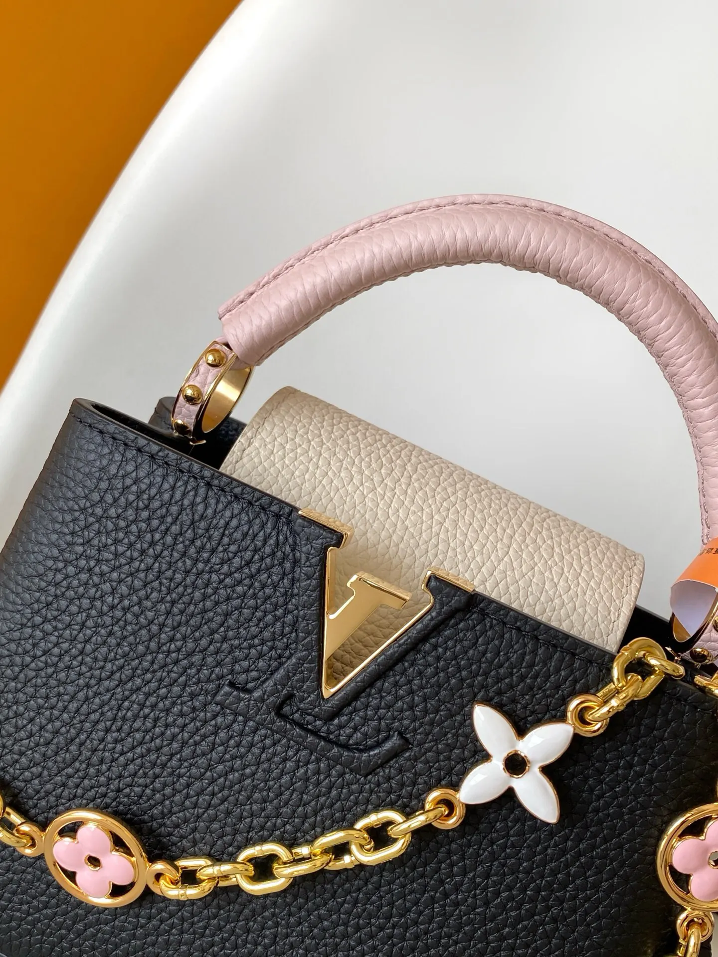 Louis Vuitton Black Chain Bag Leather