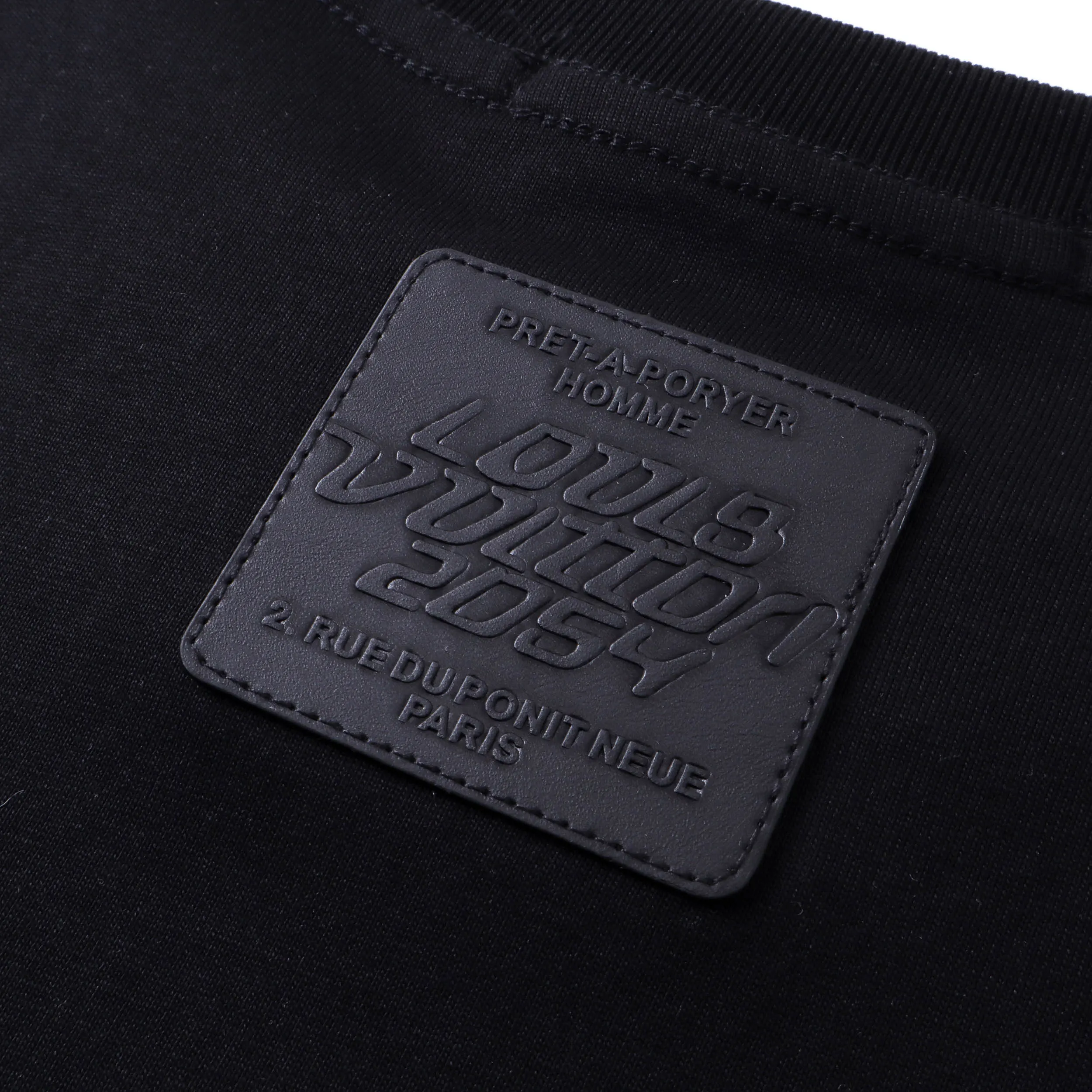 Louis Vuitton Black Logo Print Short Sleeve T-Shirt