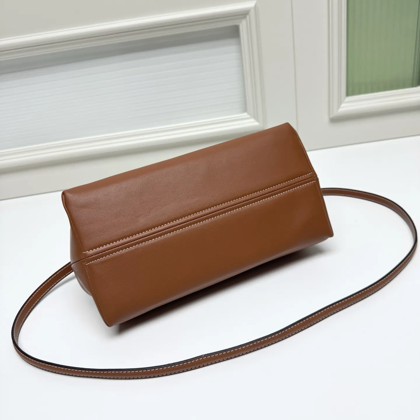 Black Brown Clutch Bag Leather