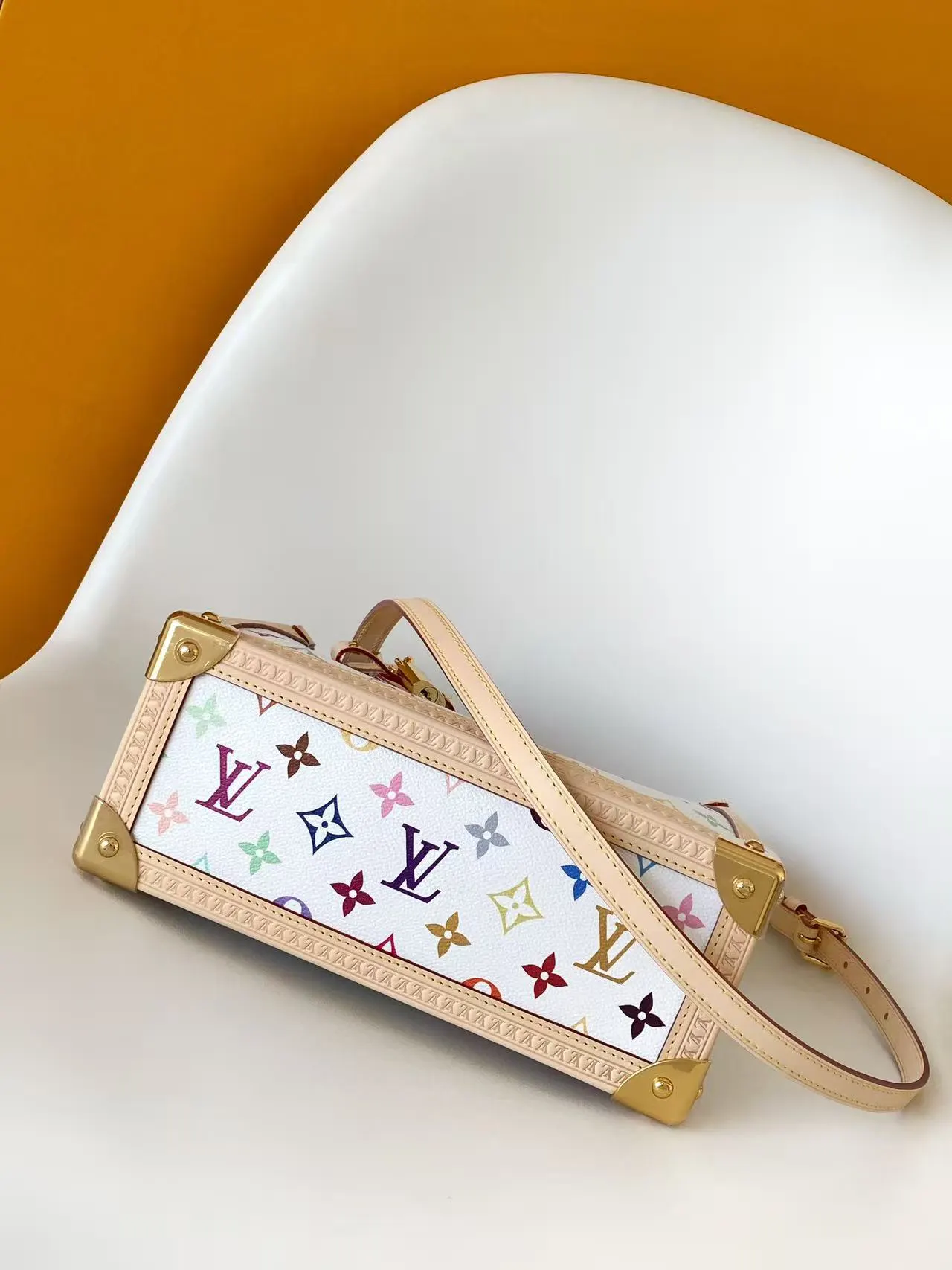 LV 牛皮 手提包 通勤手提款