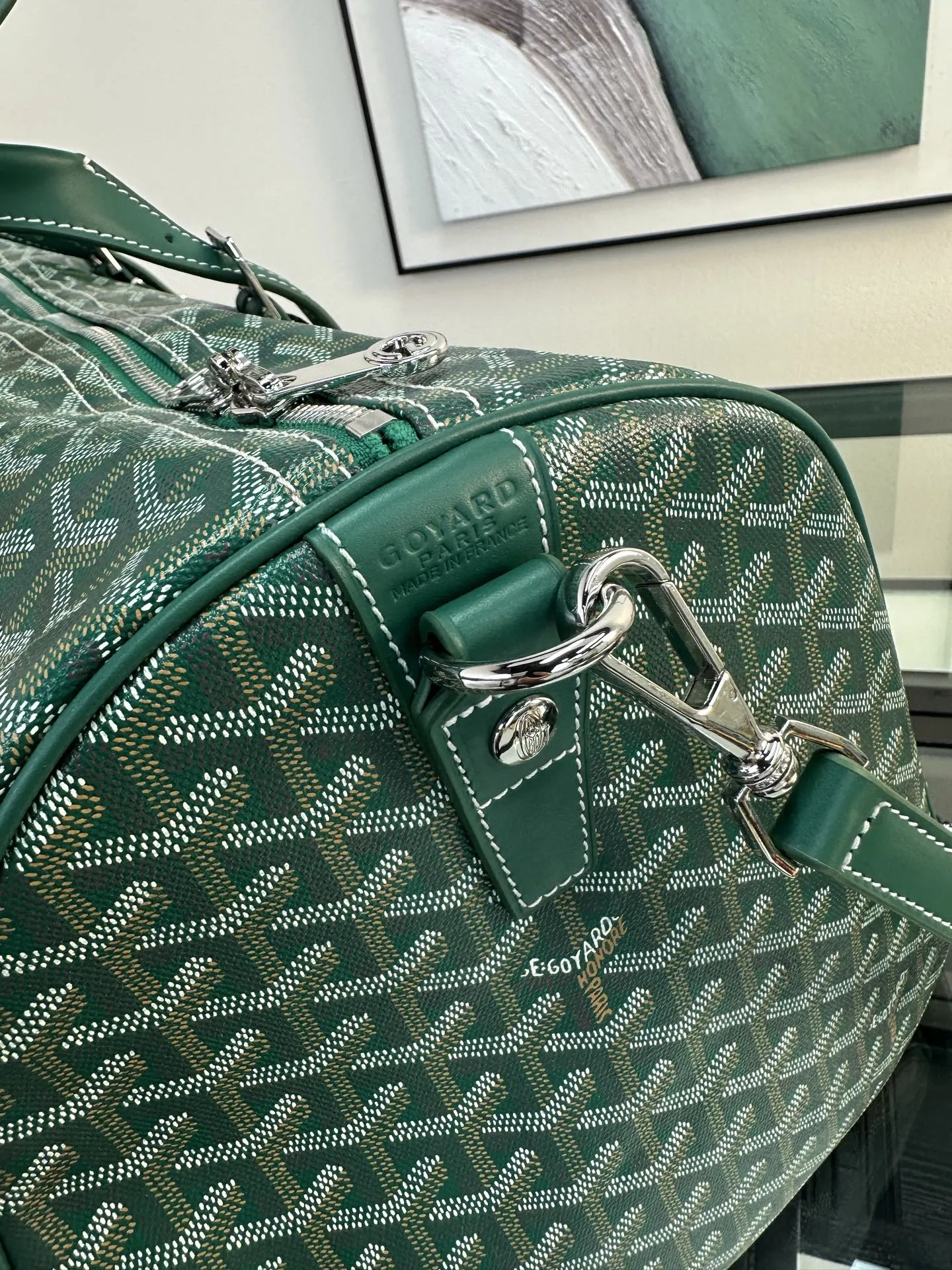 Goyard 綠色 戈雅 Boston 旅行袋 綠色 旅行袋 大容量旅行款