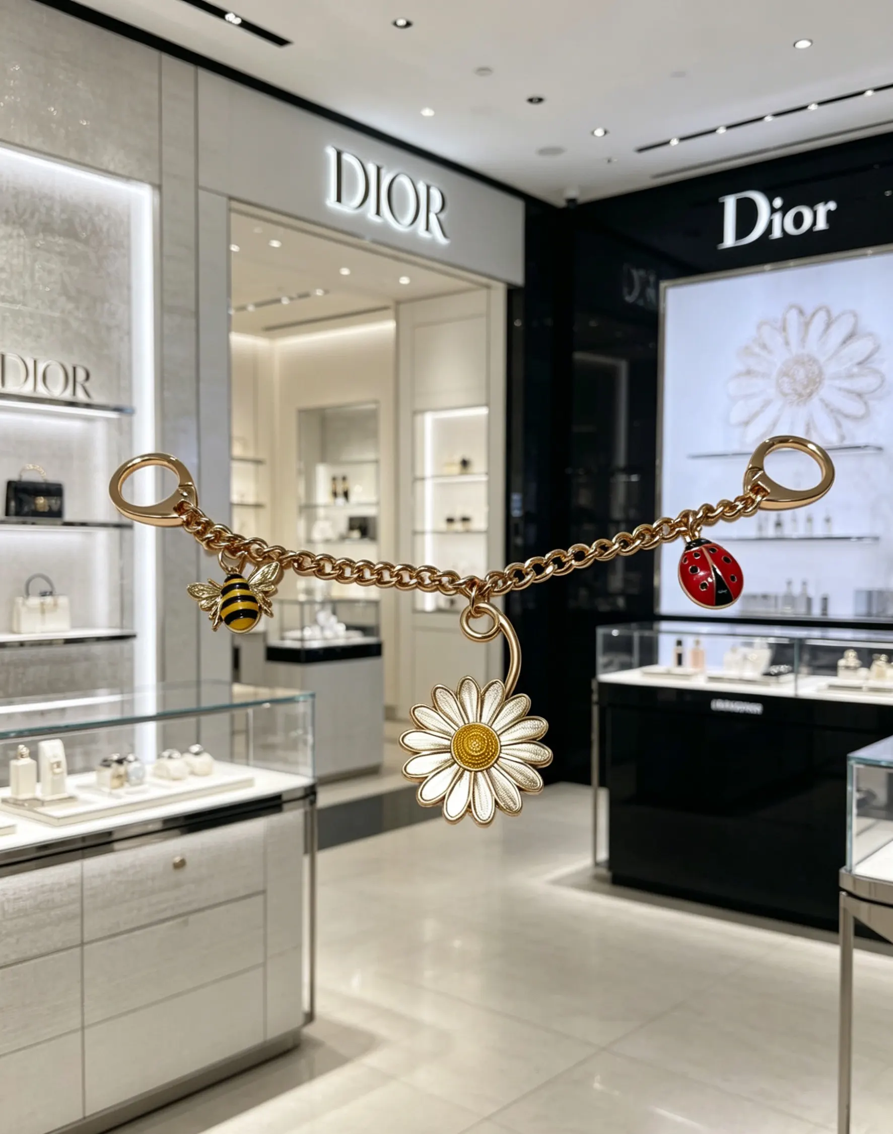 Dior Lady Dior 金色 吊坠