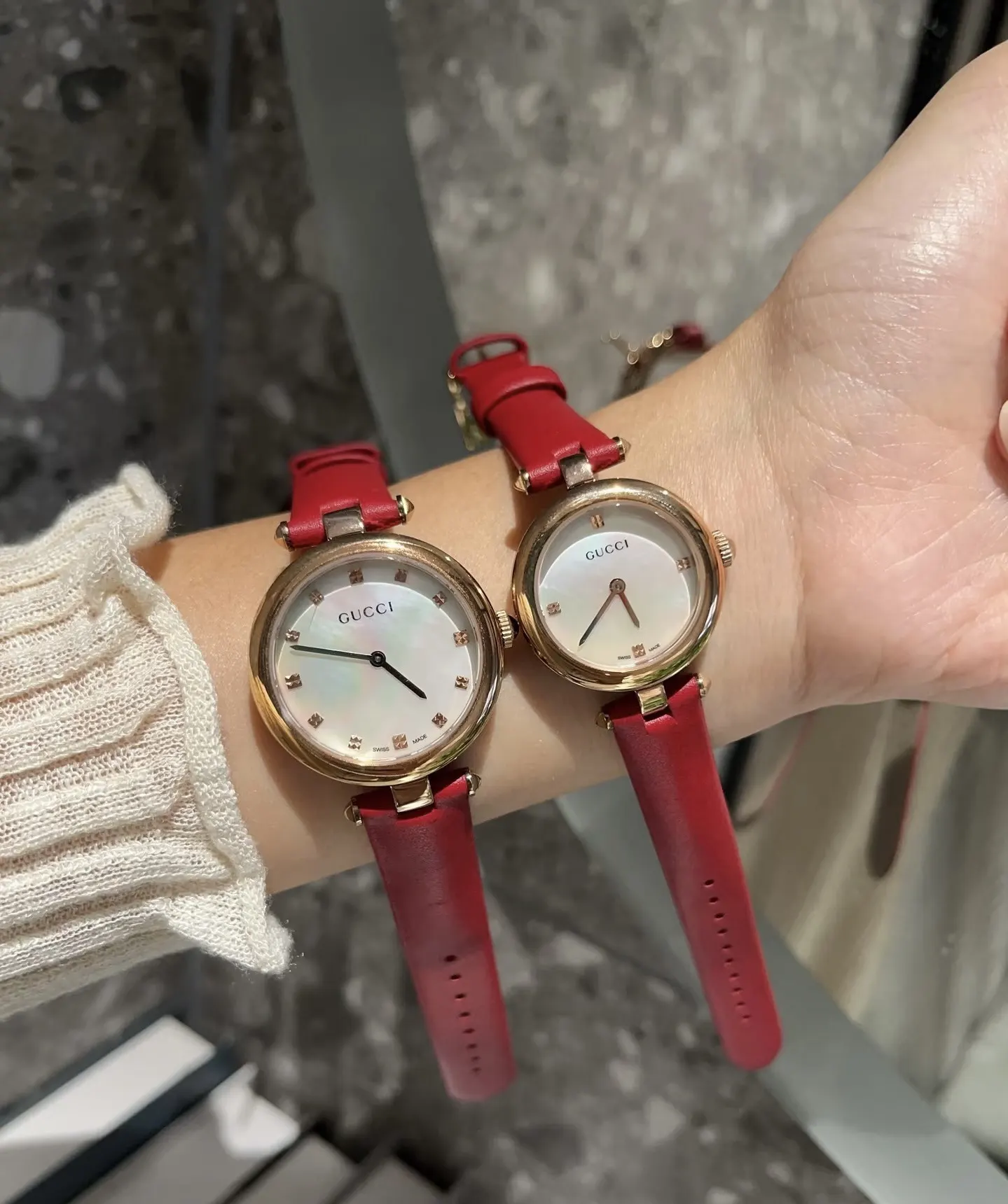 Gucci 牛皮 盒 顺丰包邮 值得信赖」 爆 手表 经典腕表款