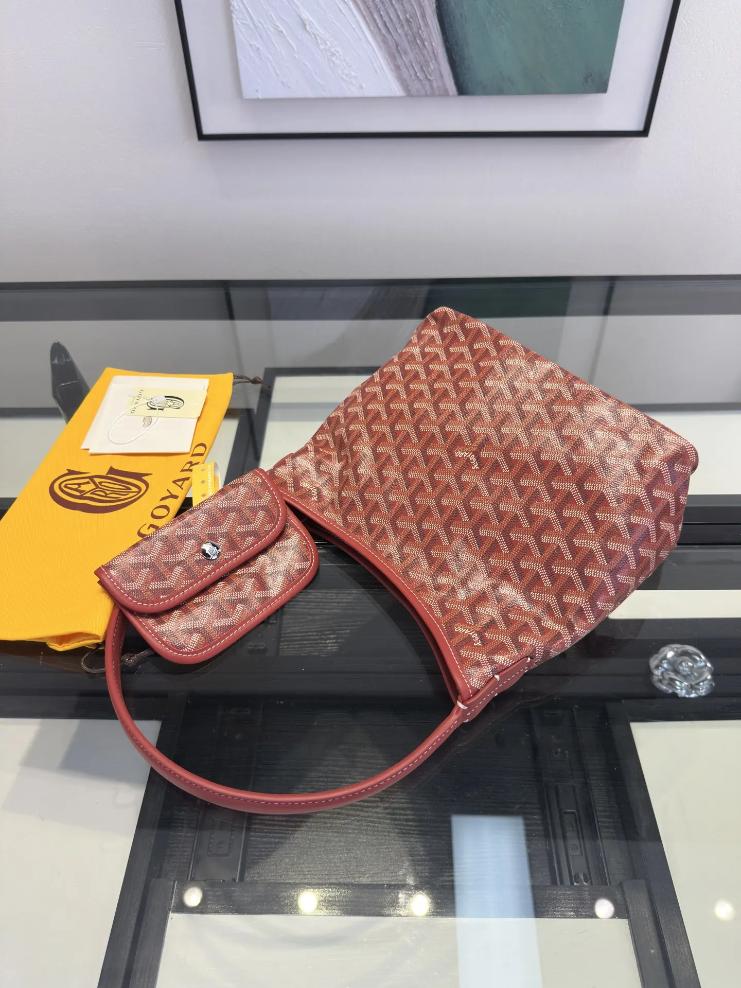 Goyard Hobo 全网 戈雅 迷你hobo 腋下包 大紅 托特包 大容量托特款