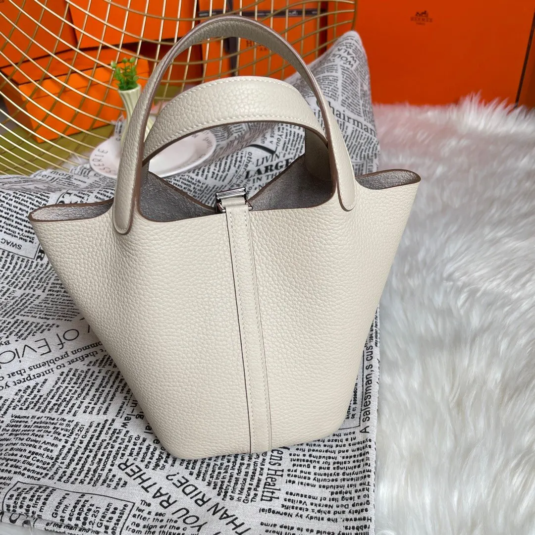 Hermès Picotin Milk White Bucket Bag Classic