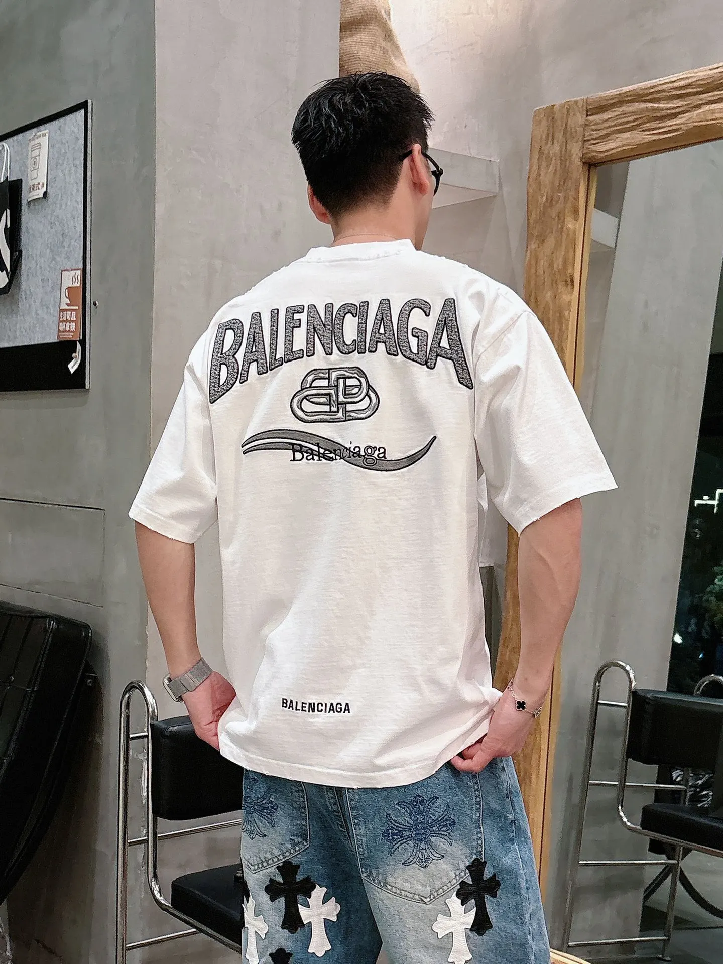 Balenciaga Logo 短袖T恤