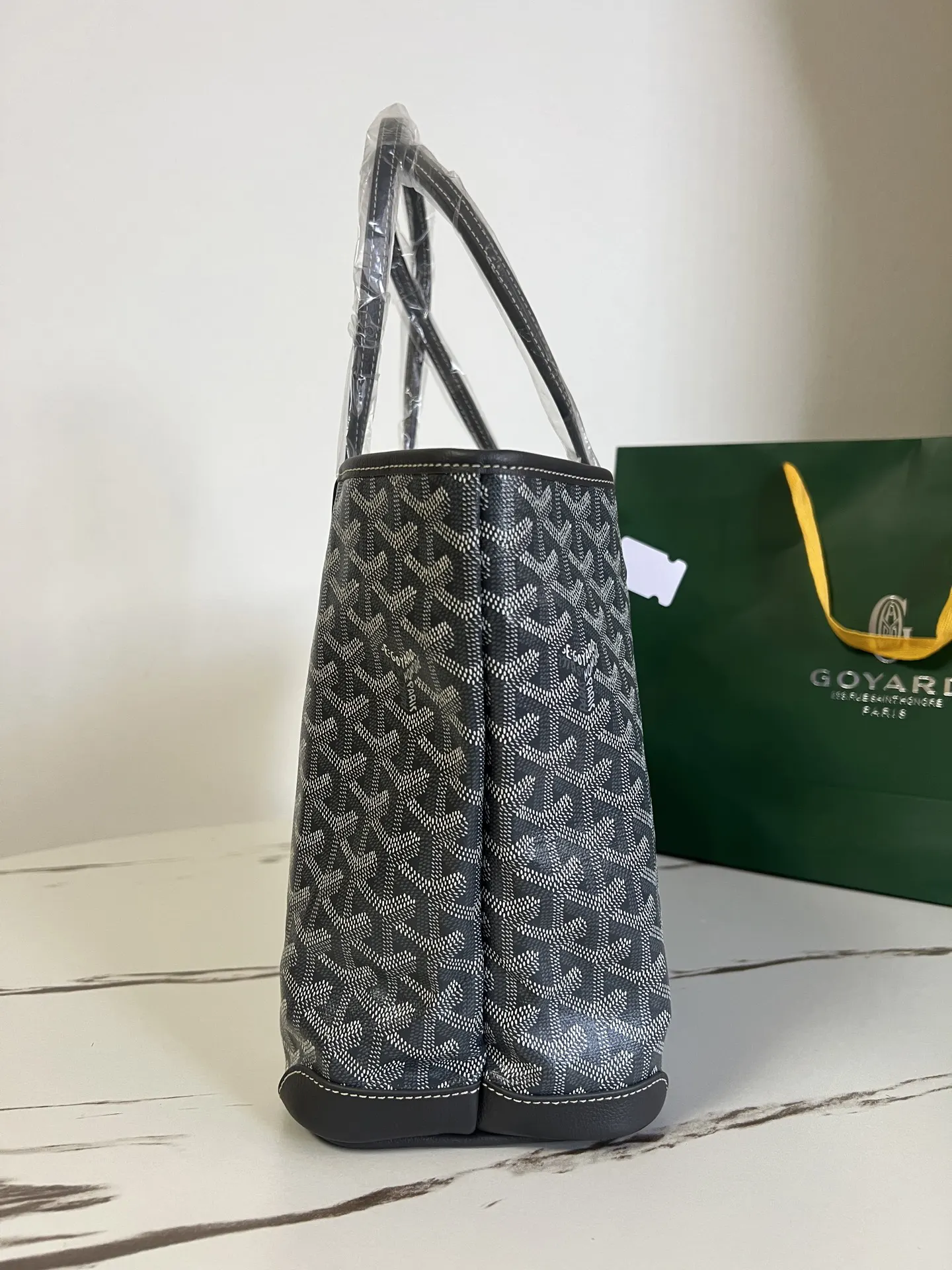 Goyard 灰色 牛皮 托特包 大容量托特款