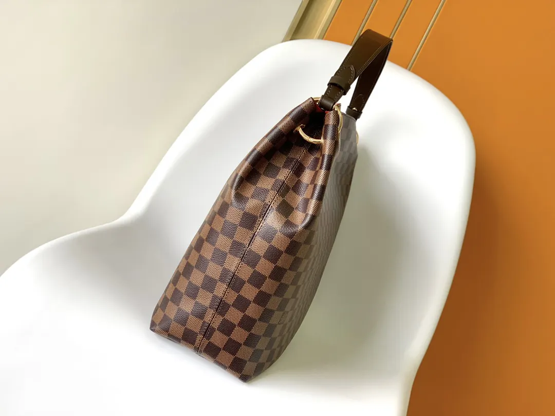 Monogram Shoulder Bag Leather
