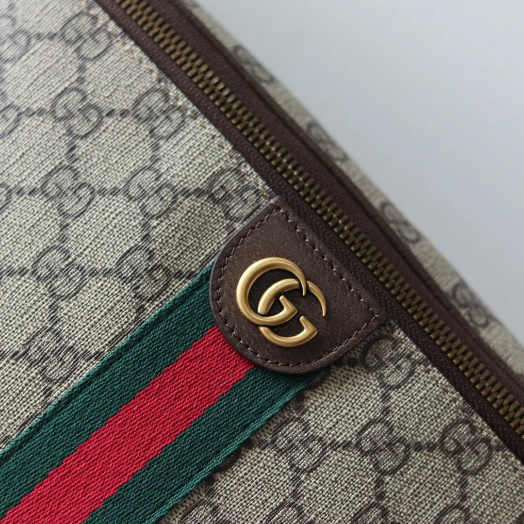 Green Brown Belt Bag Casual Canvas
