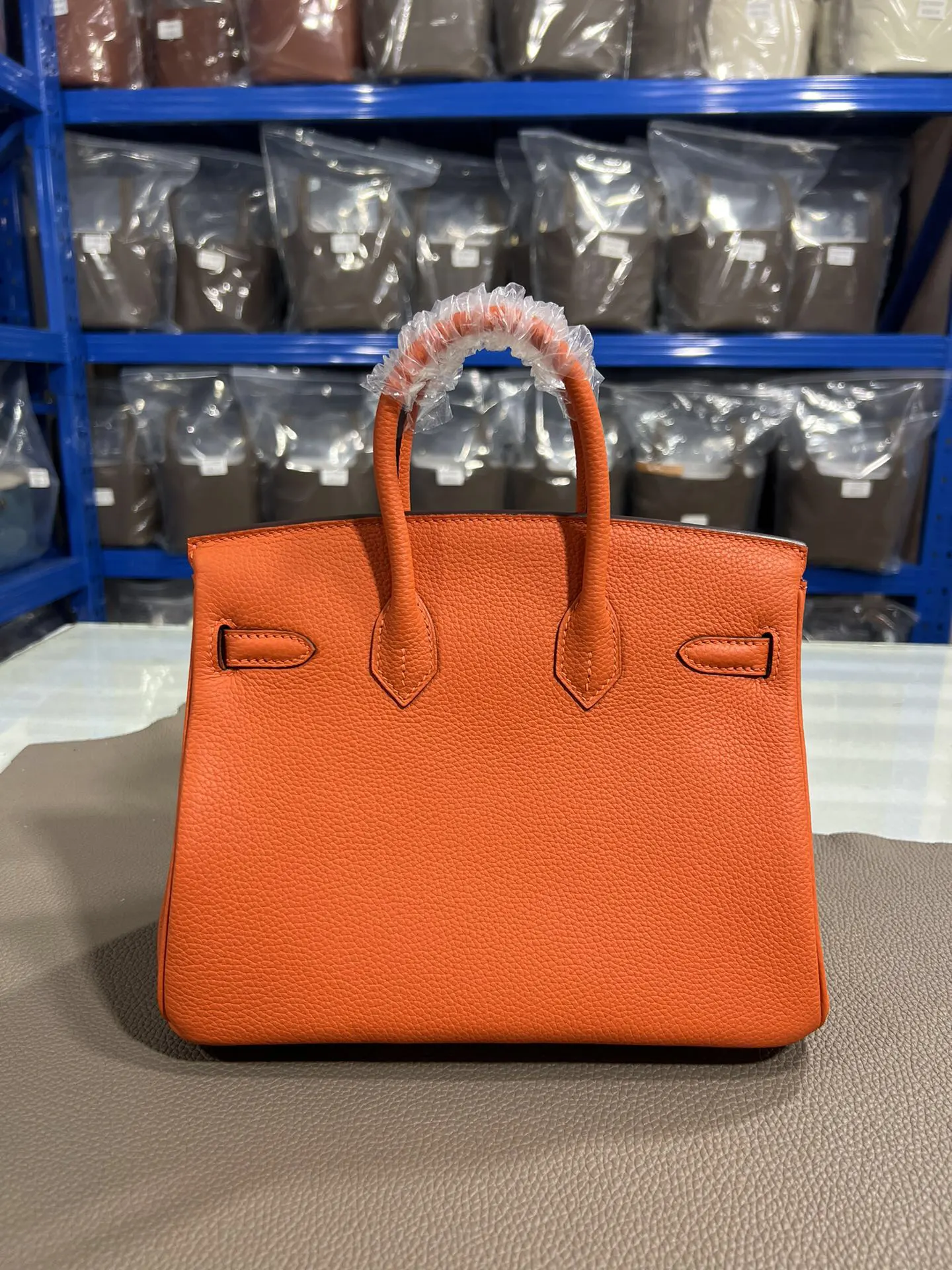 Hermès Birkin 橙色 Togo牛皮 手提包 25cm