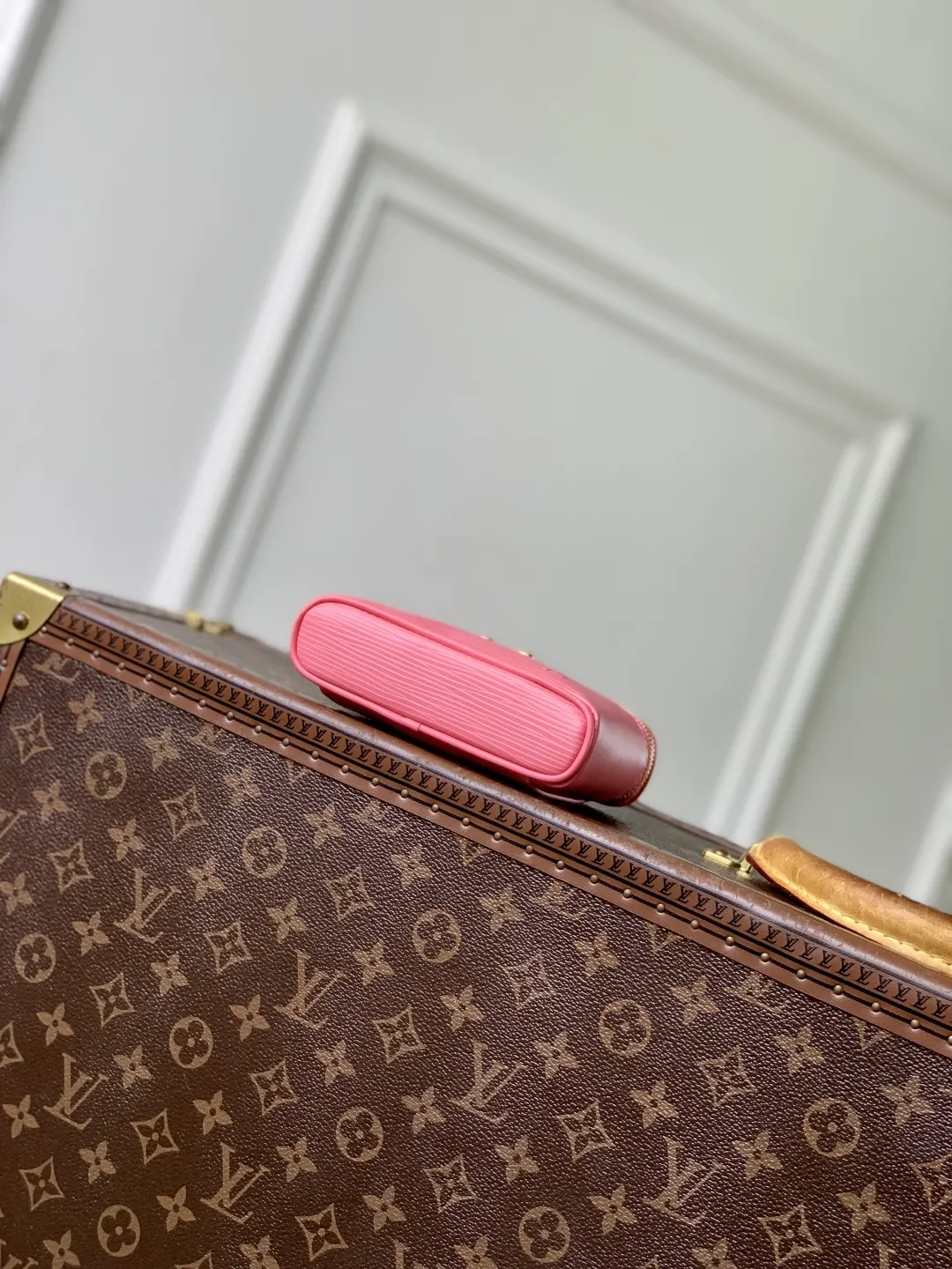 Louis Vuitton Pink Suitcase Travel Lightweight