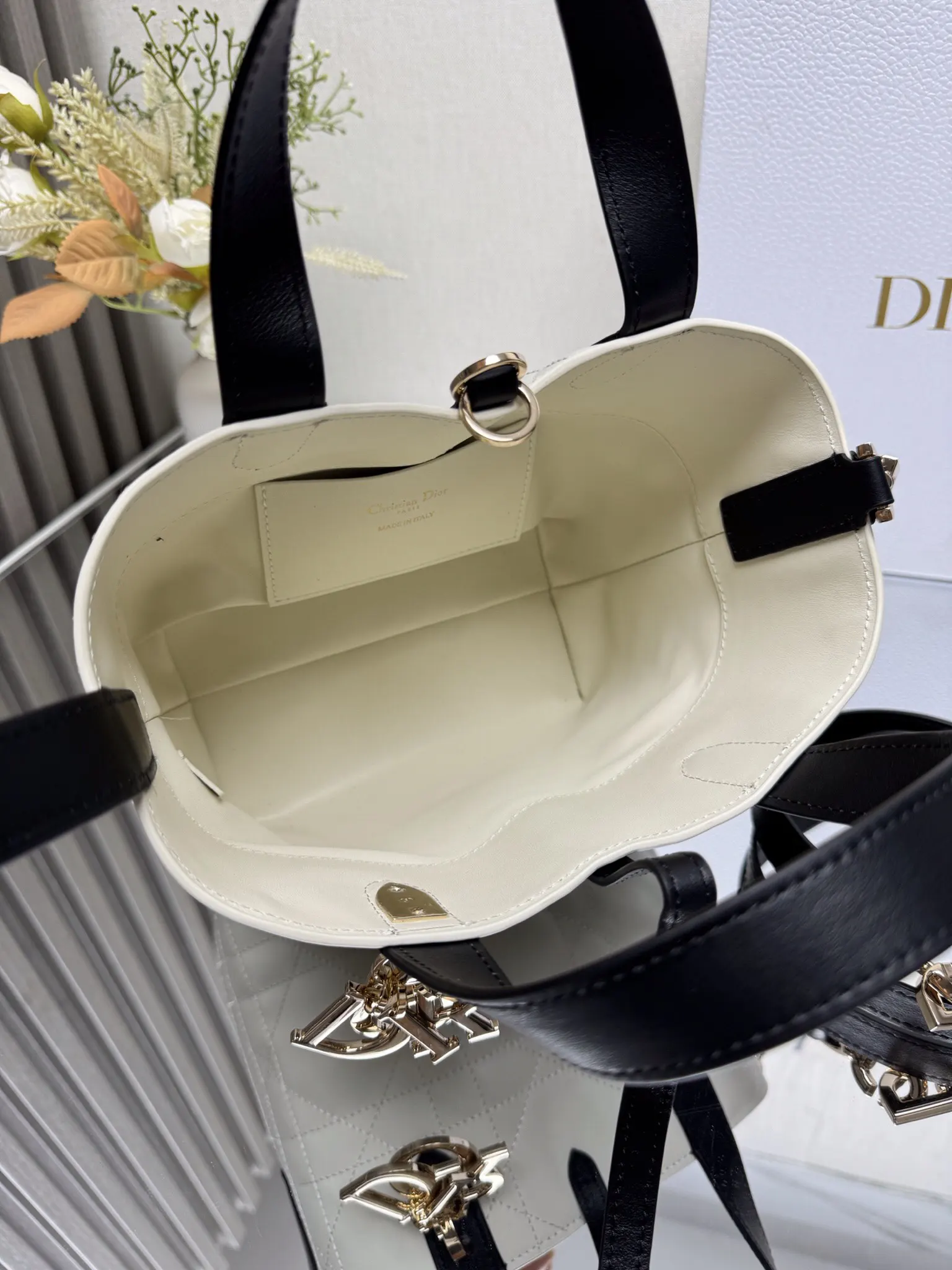 Black Organizer Pouch Travel Leather