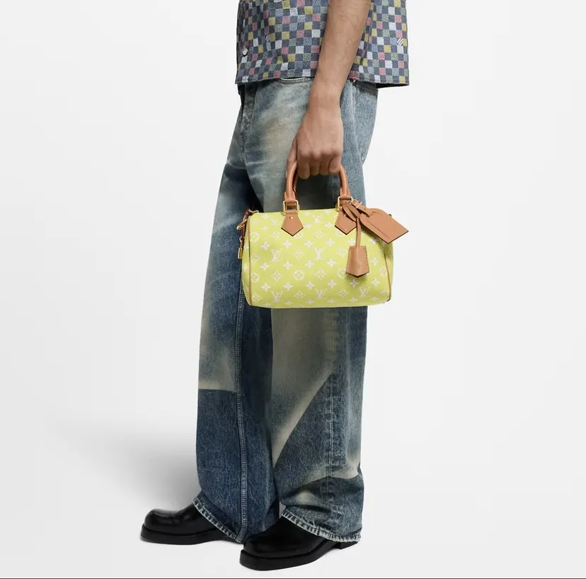 LV 黄色彩色老花Speedy手袋 小号款｜ORBUYBAG 岚奢包高端时尚精品