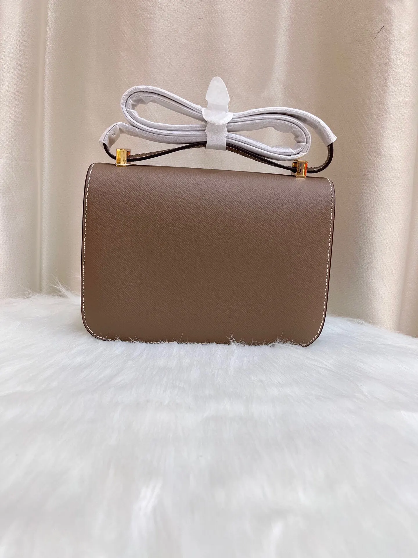 Yellow Organizer Pouch Travel Leather
